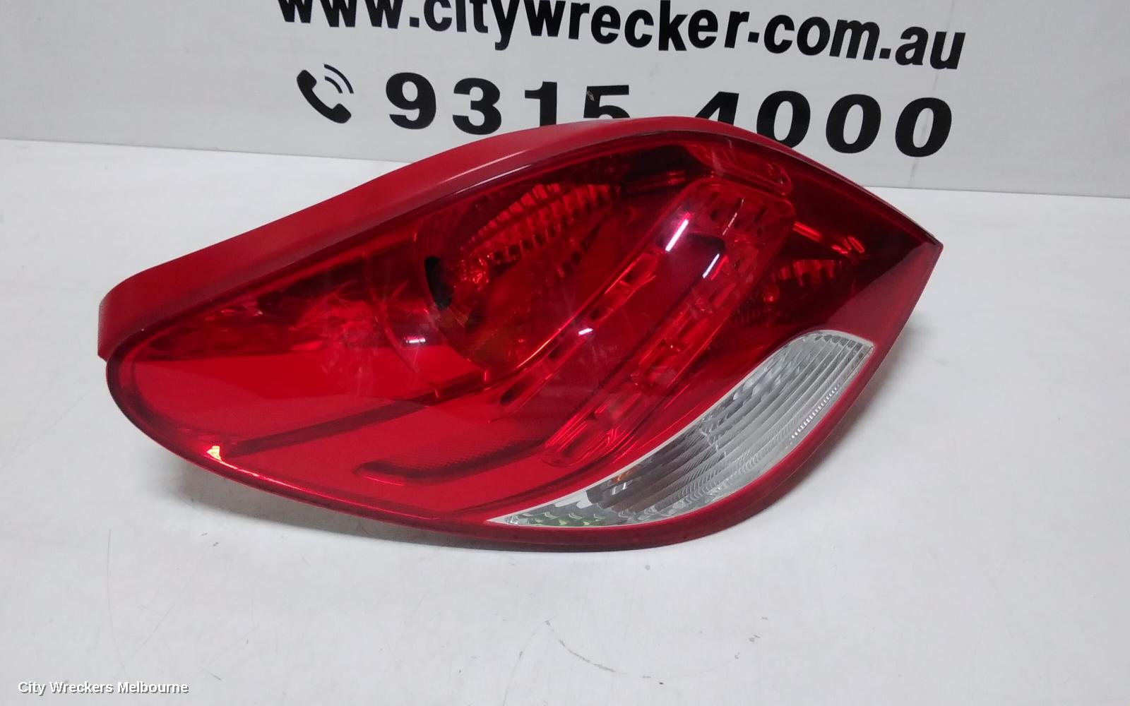 PEUGEOT 207 LEFT TAILLIGHT, CABRIO, CLEAR INDICATOR SECTION, A7, 03/2007 - 12/2012