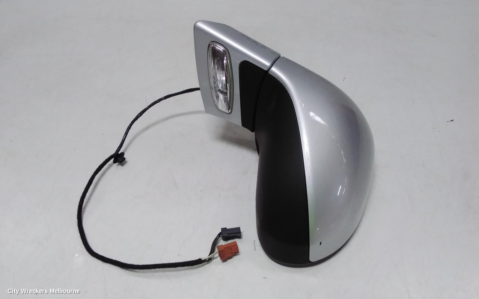 PEUGEOT 207 LEFT DOOR MIRROR, A7, CABRIO, NON GT, MANUAL FOLD, 06/2007 - 12/2012