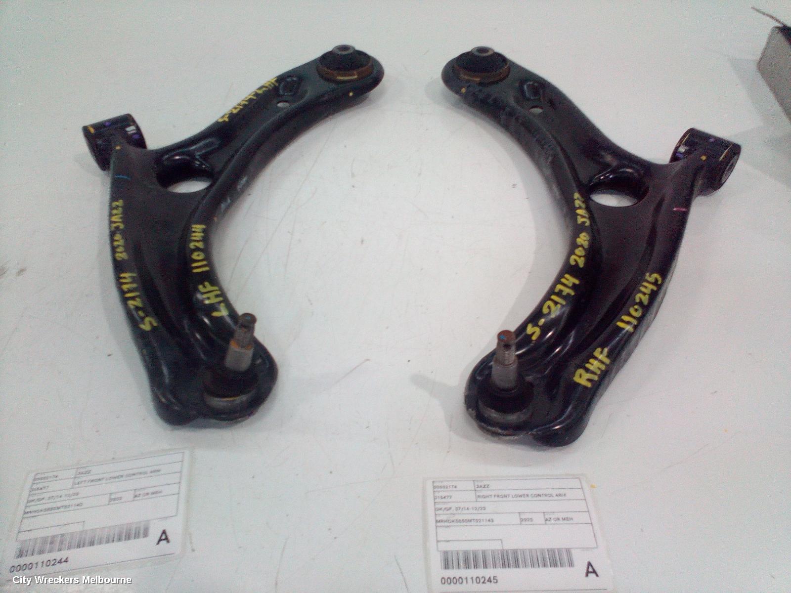 HONDA JAZZ LEFT FRONT LOWER CONTROL ARM, GK/GF, 07/2014 - 12/2020