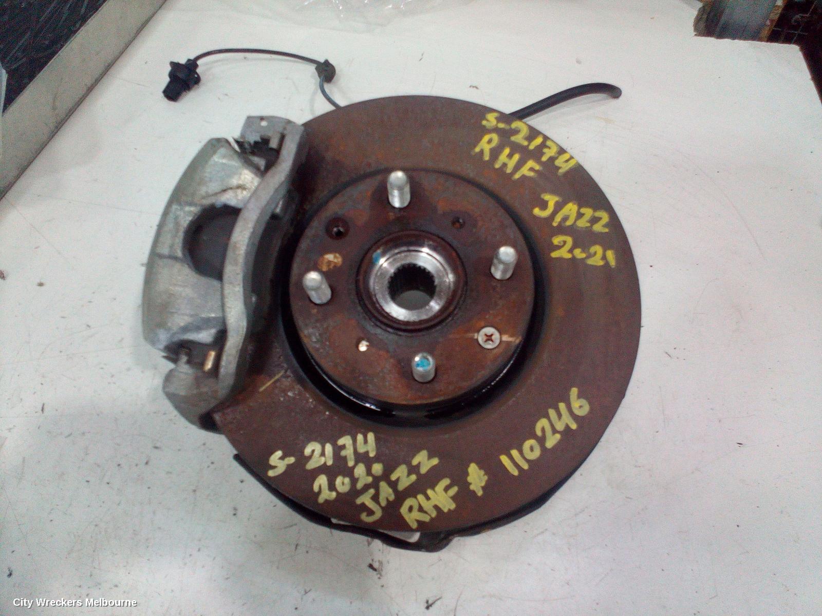 HONDA JAZZ RIGHT FRONT HUB ASSEMBLY, GK/GF, 07/2014 - 12/2020