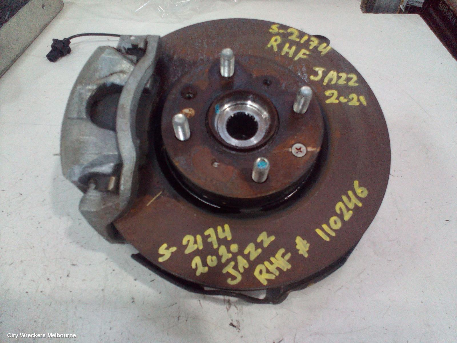 HONDA JAZZ RIGHT FRONT HUB ASSEMBLY, GK/GF, 07/2014 - 12/2020