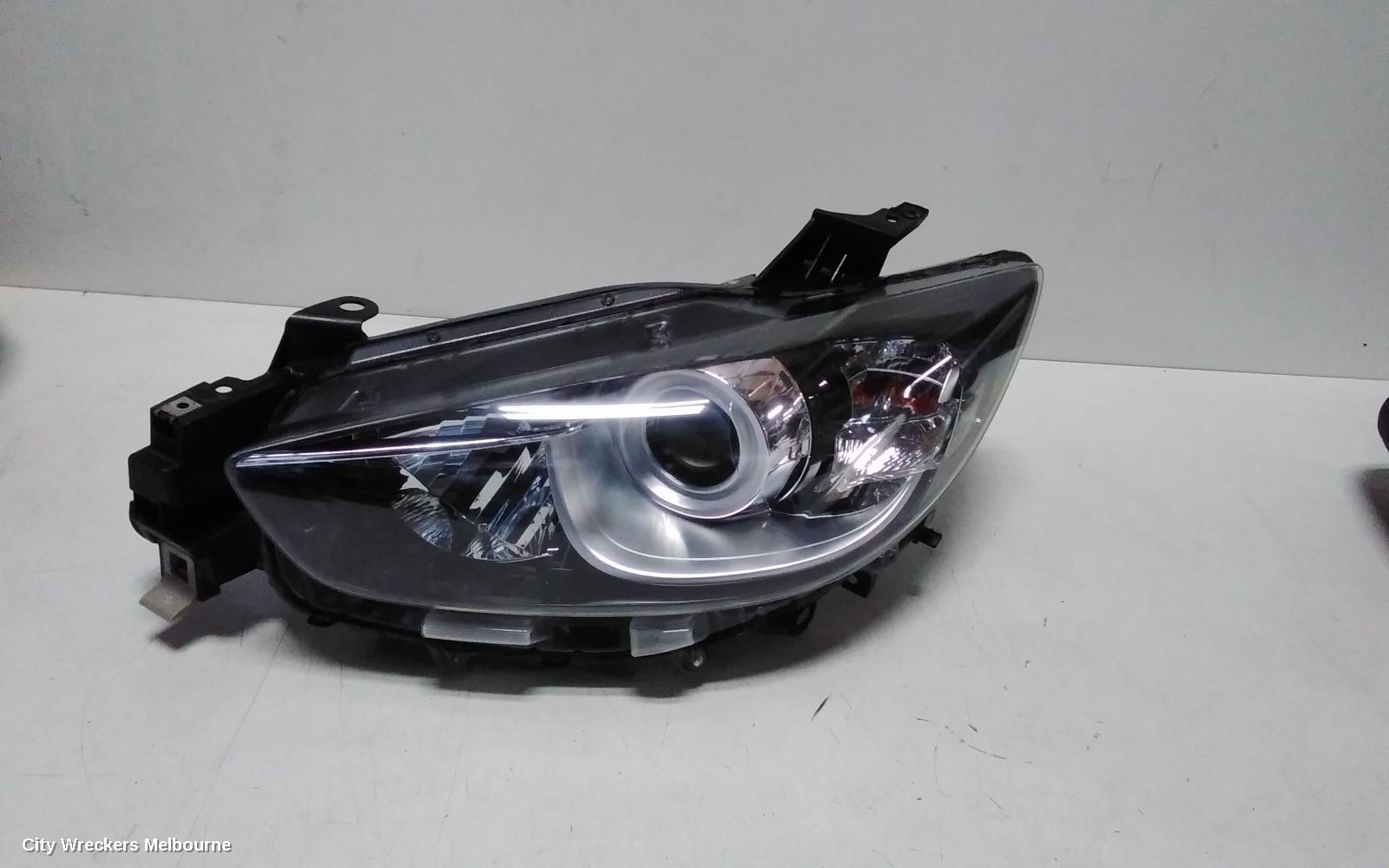 MAZDA CX5 LEFT HEADLAMP, KE, MAXX/MAXX SPORT, HALOGEN, MANUAL ADJ, 02/2012 - 12/2016