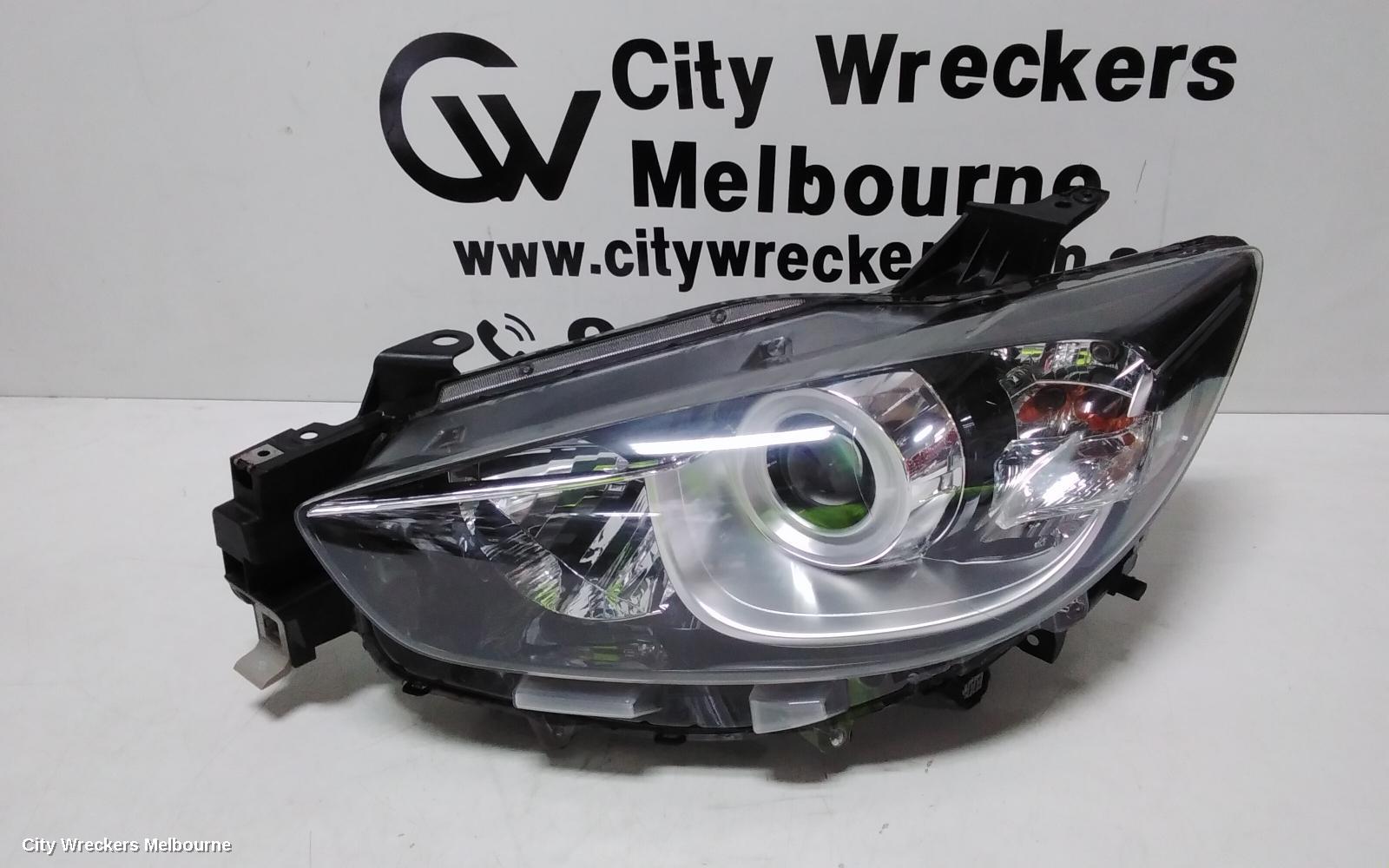 MAZDA CX5 LEFT HEADLAMP, KE, MAXX/MAXX SPORT, HALOGEN, MANUAL ADJ, 02/2012 - 12/2016