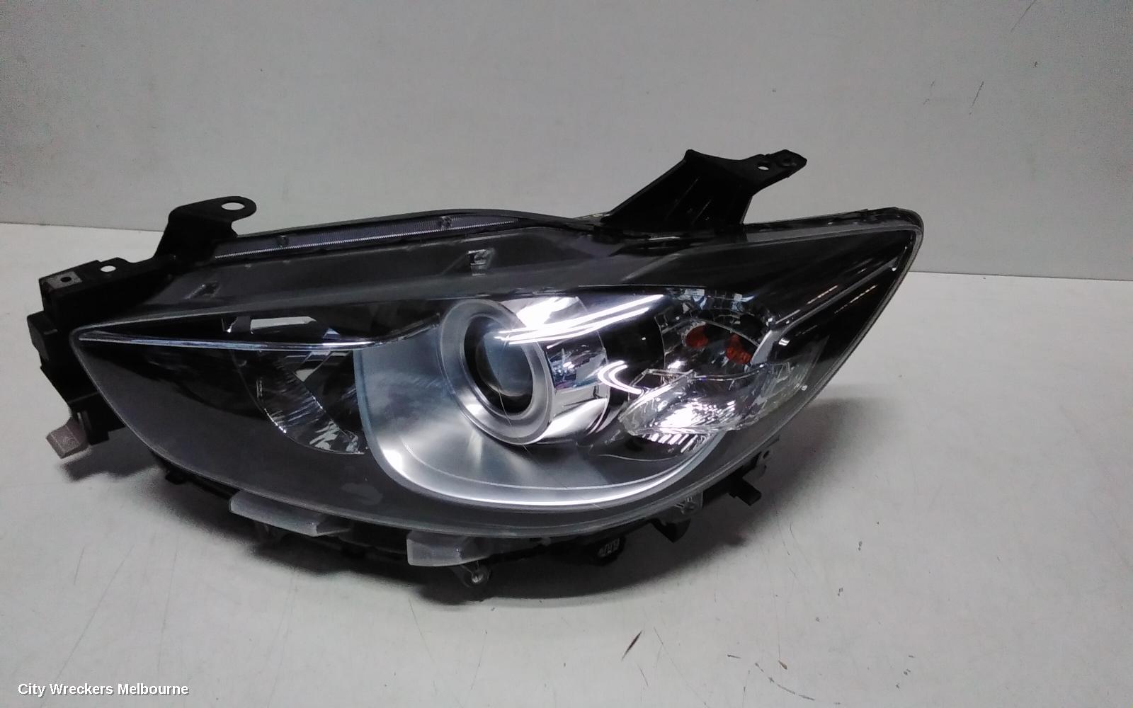 MAZDA CX5 LEFT HEADLAMP, KE, MAXX/MAXX SPORT, HALOGEN, MANUAL ADJ, 02/2012 - 12/2016