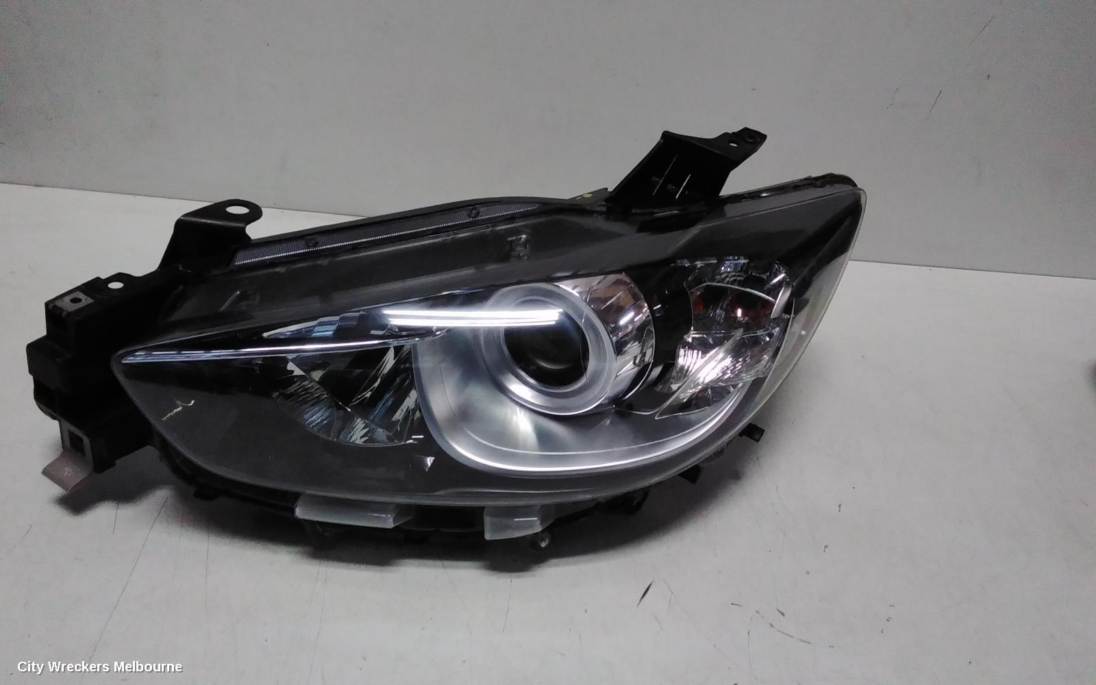 MAZDA CX5 LEFT HEADLAMP, KE, MAXX/MAXX SPORT, HALOGEN, MANUAL ADJ, 02/2012 - 12/2016