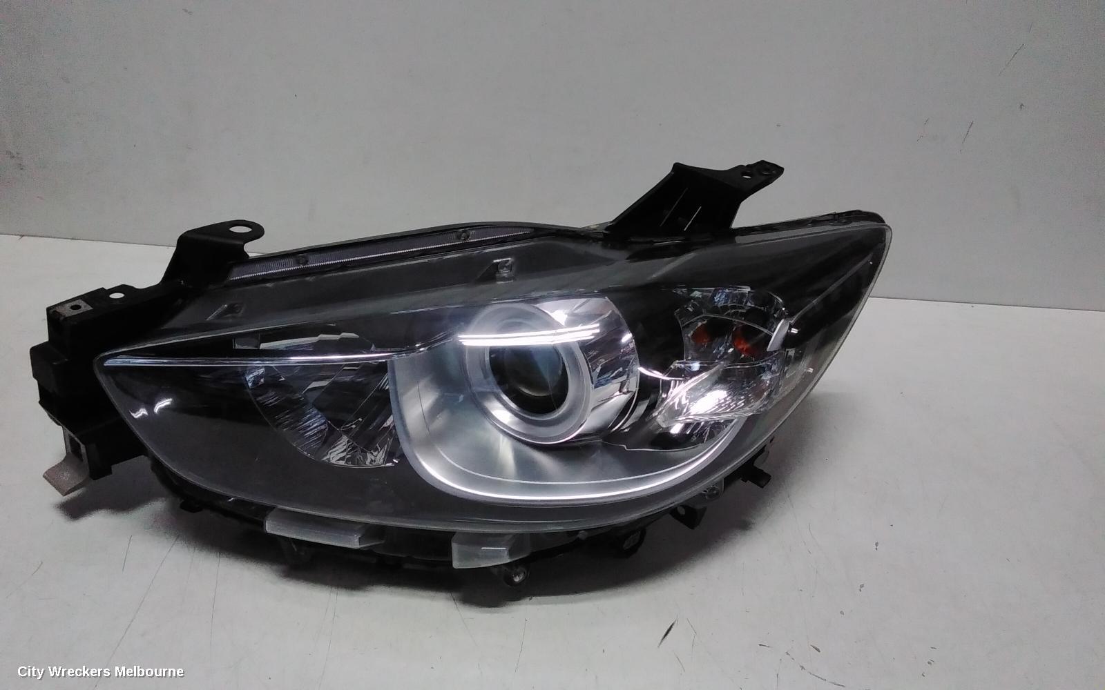 MAZDA CX5 LEFT HEADLAMP, KE, MAXX/MAXX SPORT, HALOGEN, MANUAL ADJ, 02/2012 - 12/2016