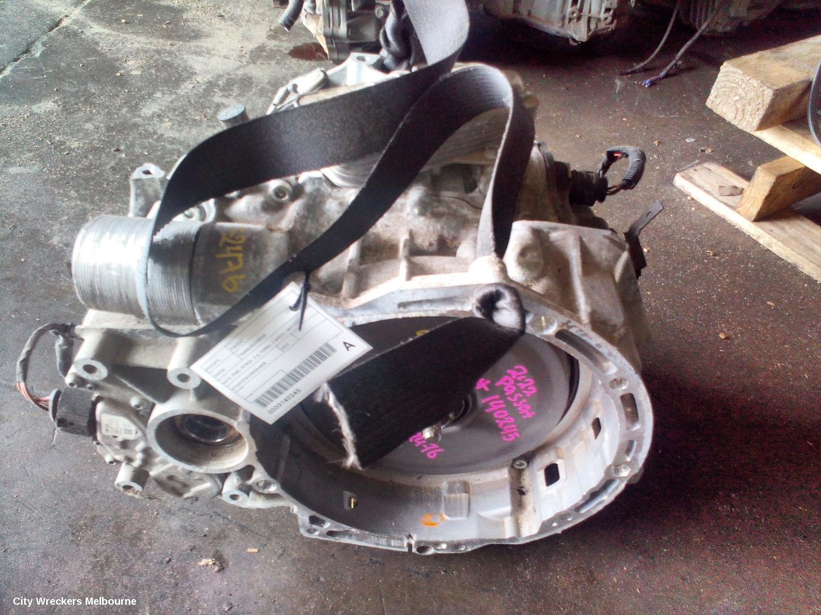 VOLKSWAGEN PASSAT TRANS/GEARBOX, AUTO, FWD, PETROL, 2.0, TURBO, 7 SPEED, URY CODE, B8/MK7, 10/2019 ONWARDS