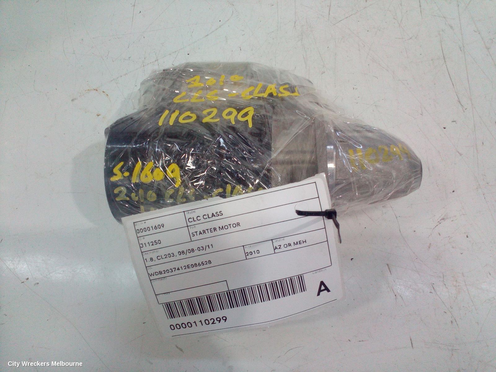 MERCEDES CLC CLASS STARTER, 1.8, CL203, 08/2008 - 03/2011
