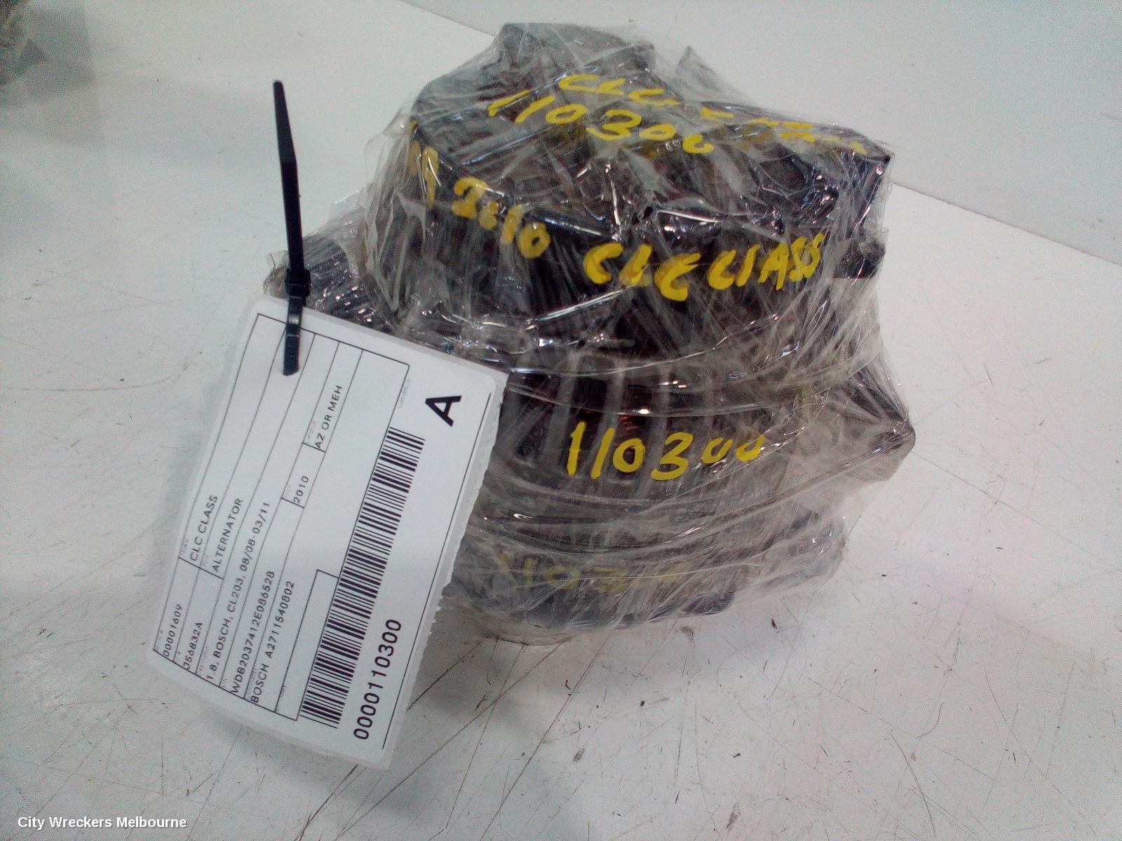 MERCEDES CLC CLASS ALTERNATOR, 1.8, BOSCH, CL203, 08/2008 - 03/2011