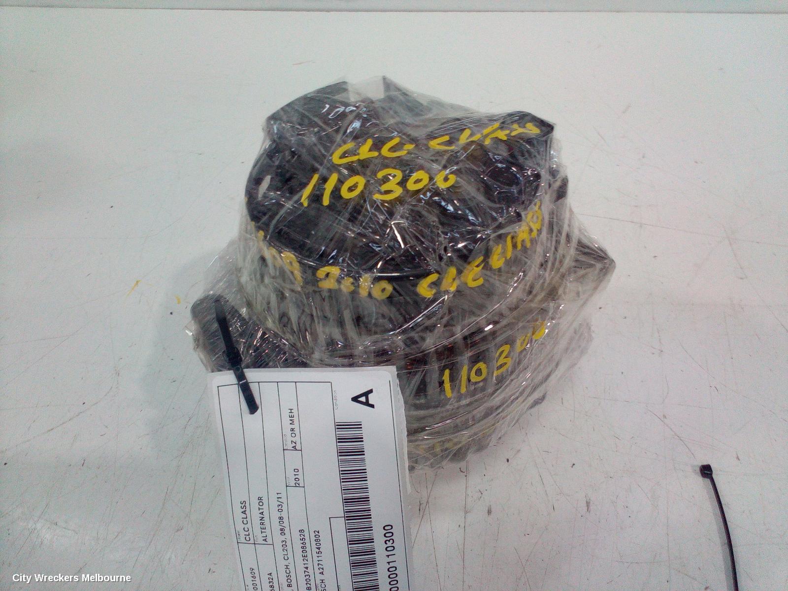 MERCEDES CLC CLASS ALTERNATOR, 1.8, BOSCH, CL203, 08/2008 - 03/2011