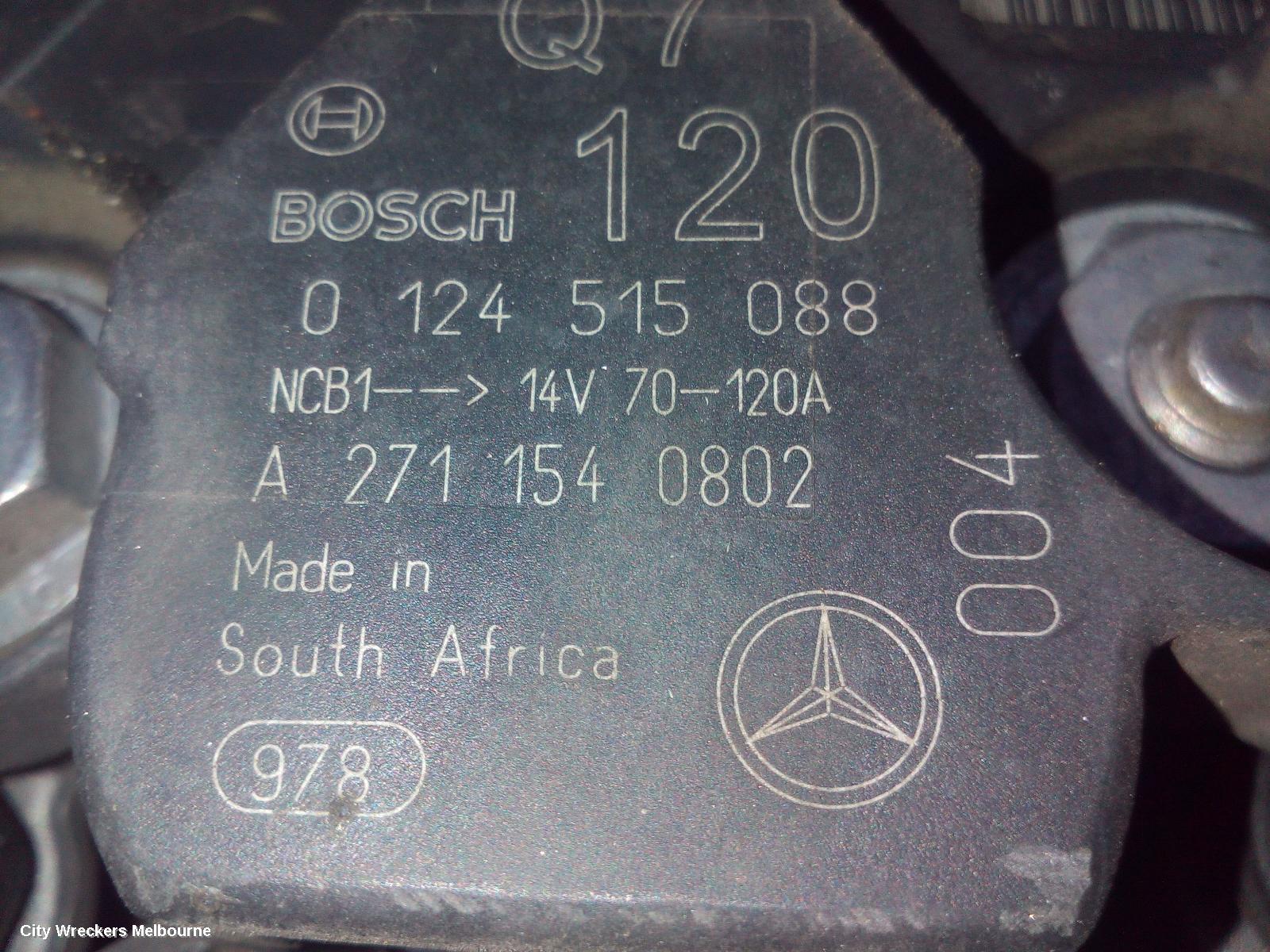 MERCEDES CLC CLASS ALTERNATOR, 1.8, BOSCH, CL203, 08/2008 - 03/2011