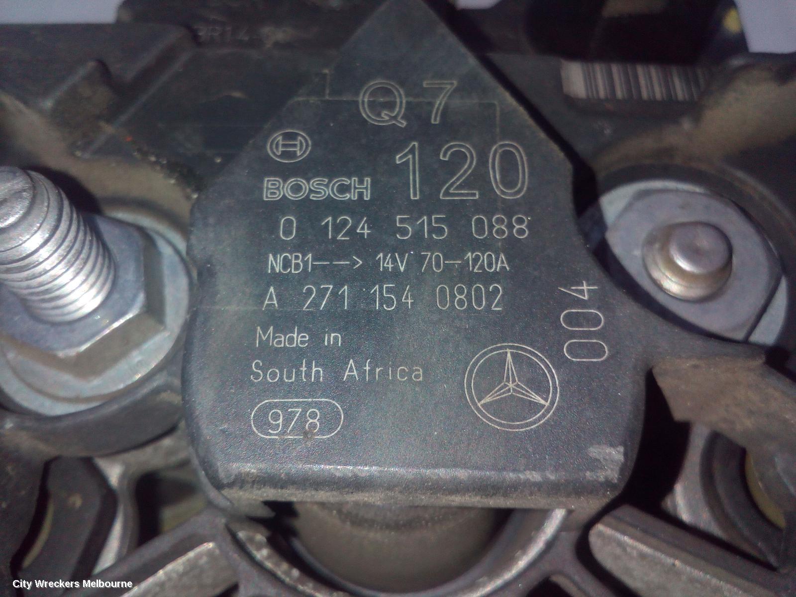 MERCEDES CLC CLASS ALTERNATOR, 1.8, BOSCH, CL203, 08/2008 - 03/2011