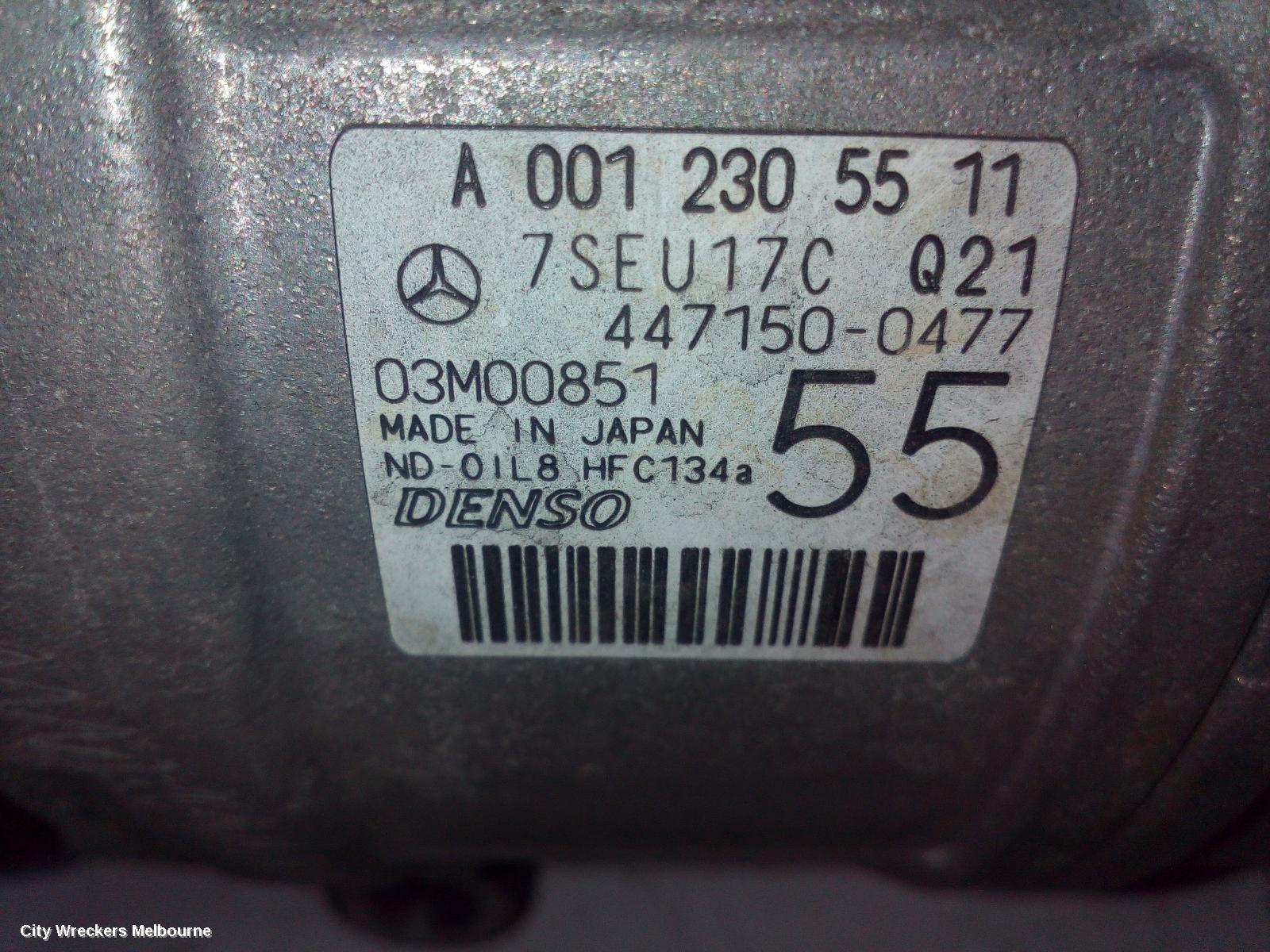 MERCEDES CLC CLASS A/C COMPRESSOR, CL203, 08/2008 - 03/2011