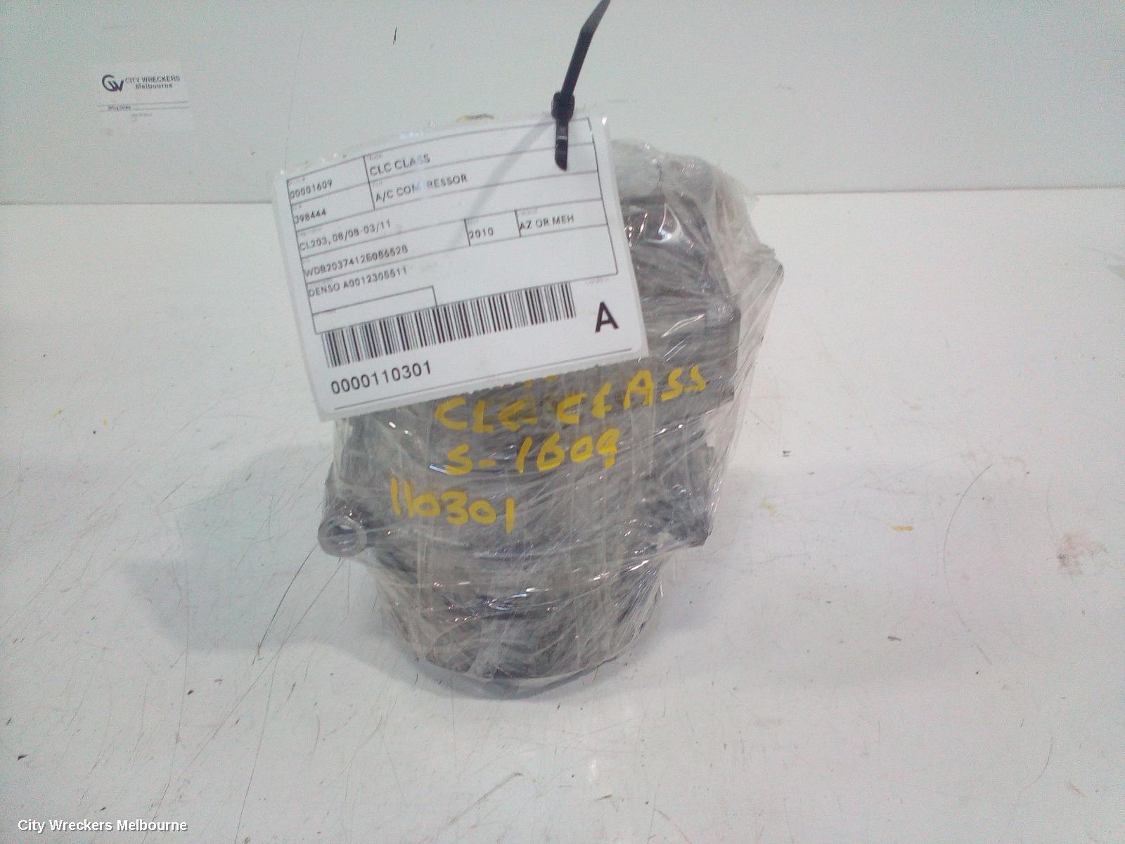 MERCEDES CLC CLASS A/C COMPRESSOR, CL203, 08/2008 - 03/2011
