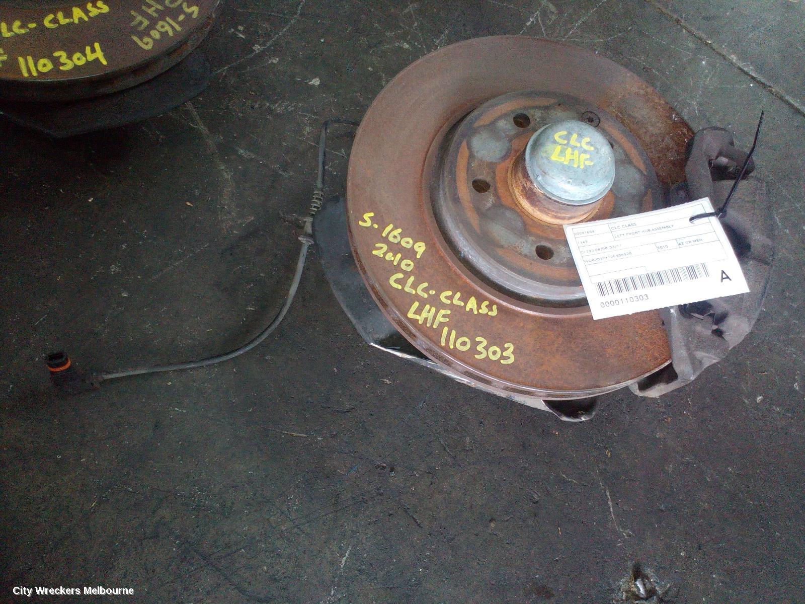 MERCEDES CLC CLASS LEFT FRONT HUB ASSEMBLY, CL203 08/2008 - 03/2011