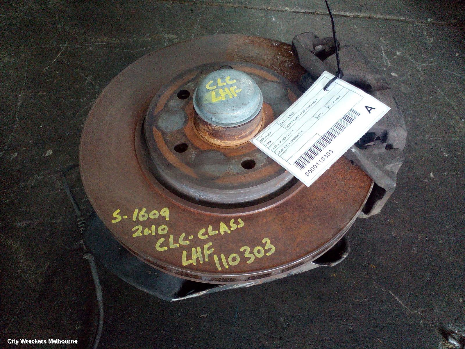 MERCEDES CLC CLASS LEFT FRONT HUB ASSEMBLY, CL203 08/2008 - 03/2011
