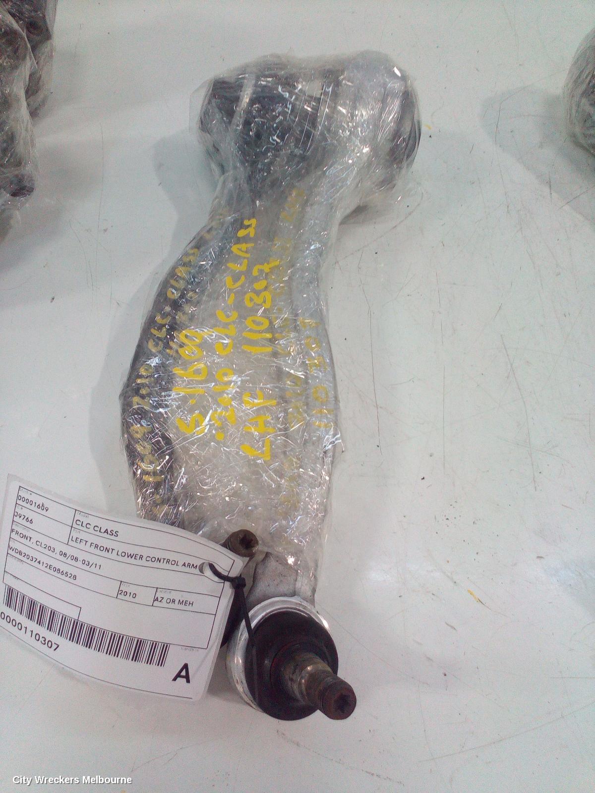 MERCEDES CLC CLASS LEFT FRONT LOWER CONTROL ARM, FRONT, CL203, 08/2008 - 03/2011