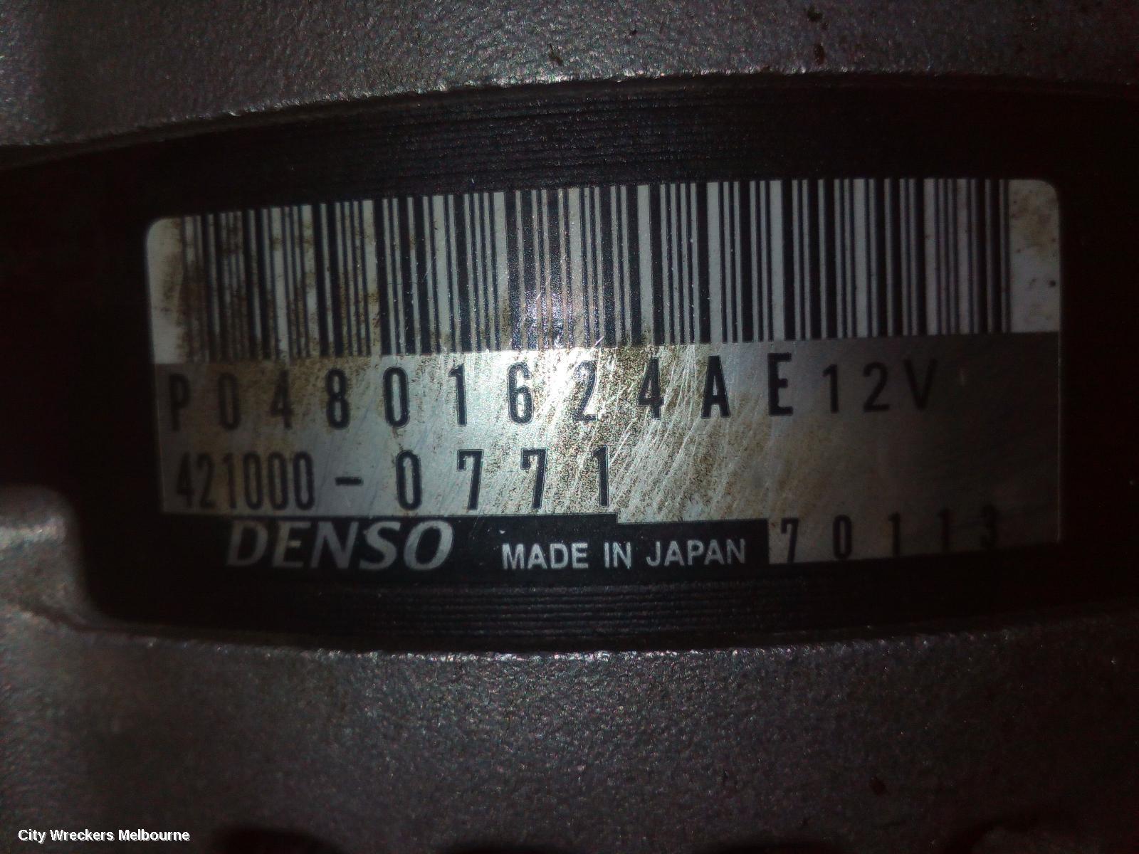 FIAT FREEMONT ALTERNATOR, PETROL, 3.6, JF, 01/2014 - 01/2017