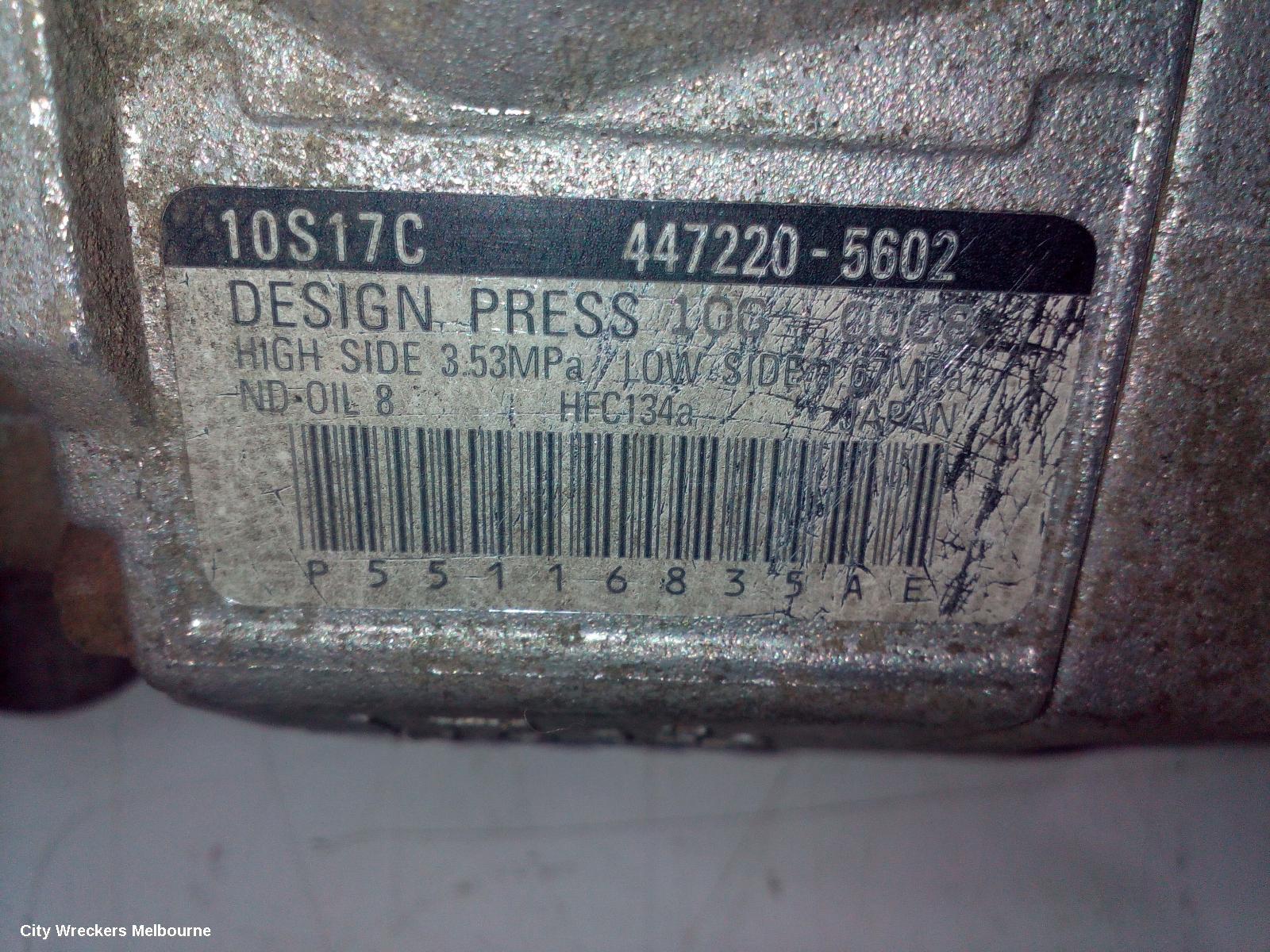 CHRYSLER 300C A/C COMPRESSOR, 3.0 V6, DIESEL, 01/2006 - 12/2011
