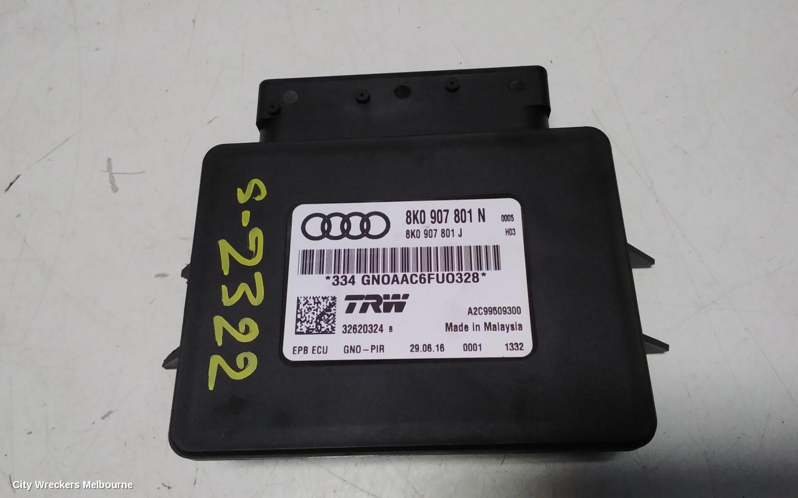 AUDI Q5 ECU, PARK BRAKE CONTROL MODULE, 8R, 03/2009 - 01/2017