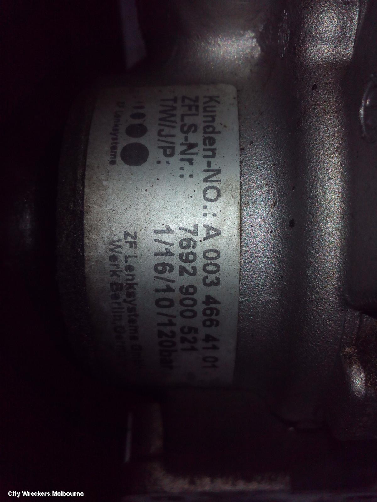 MERCEDES CLC CLASS STEERING PUMP, PETROL, 4CYL, LUK P/N A0034664001, CL203, 08/2008 - 03/2011