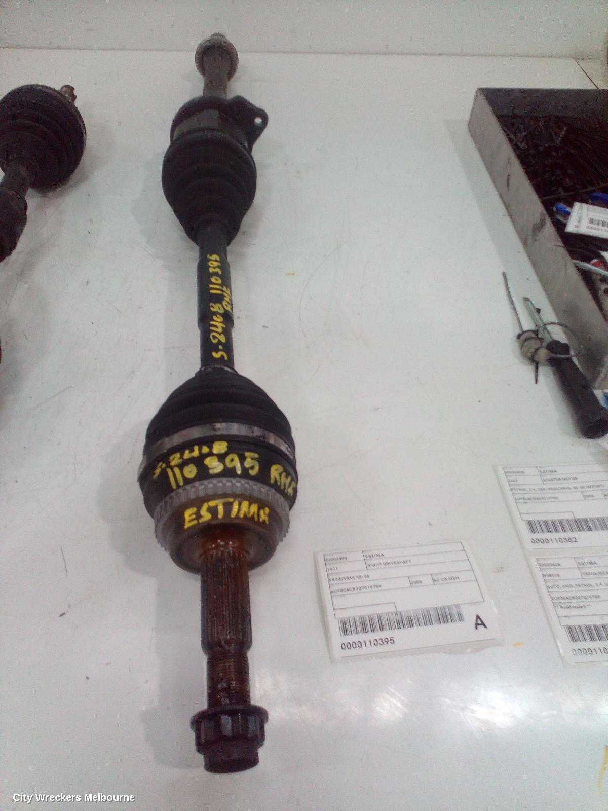TOYOTA ESTIMA RIGHT DRIVESHAFT, XR30/XR40 00-06