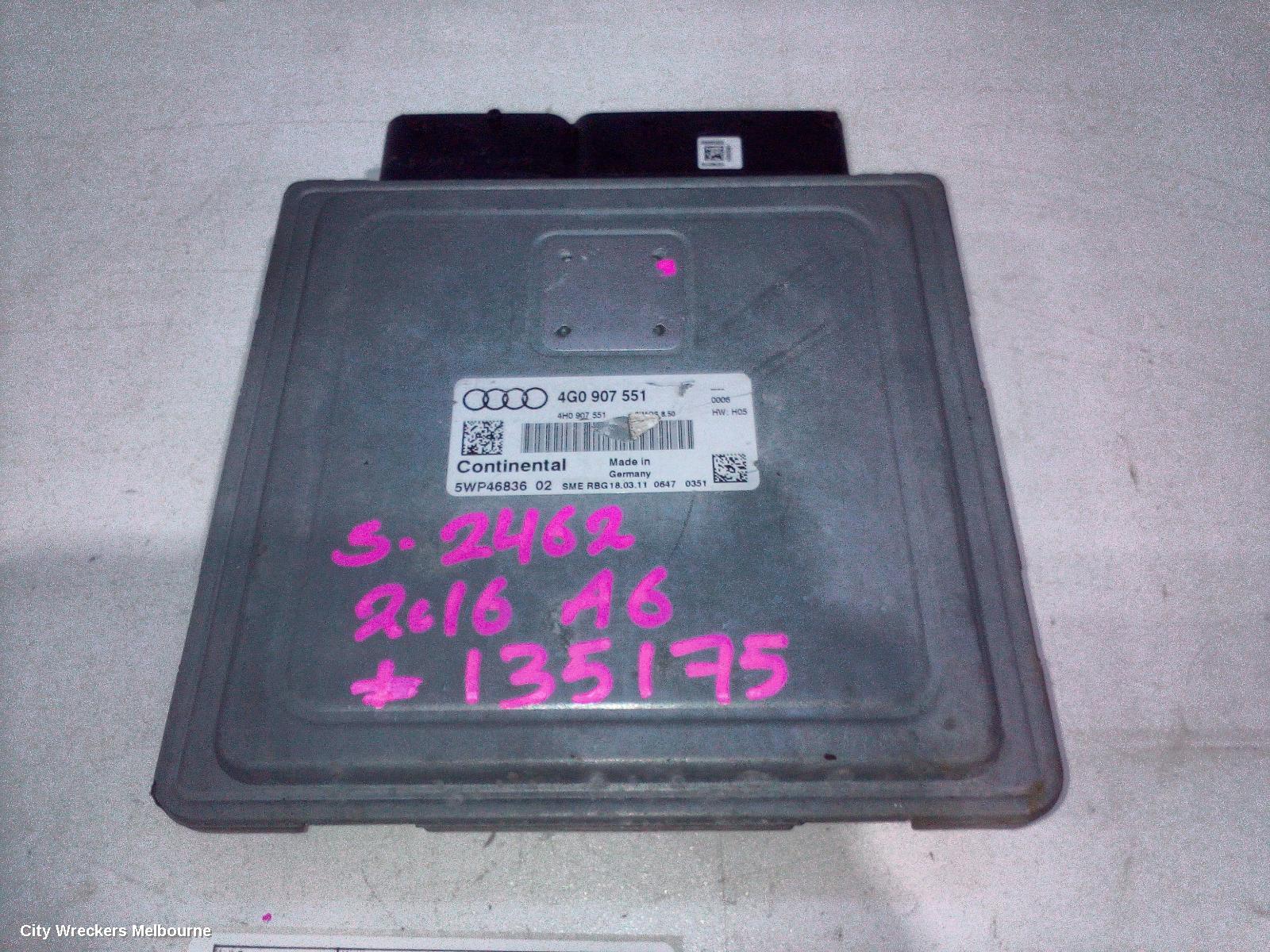 AUDI A6 ECU, ENGINE ECU, 3.0, PETROL, CGWB CODE, ECU ONLY, 4G/C7, 04/2011 - 06/2018