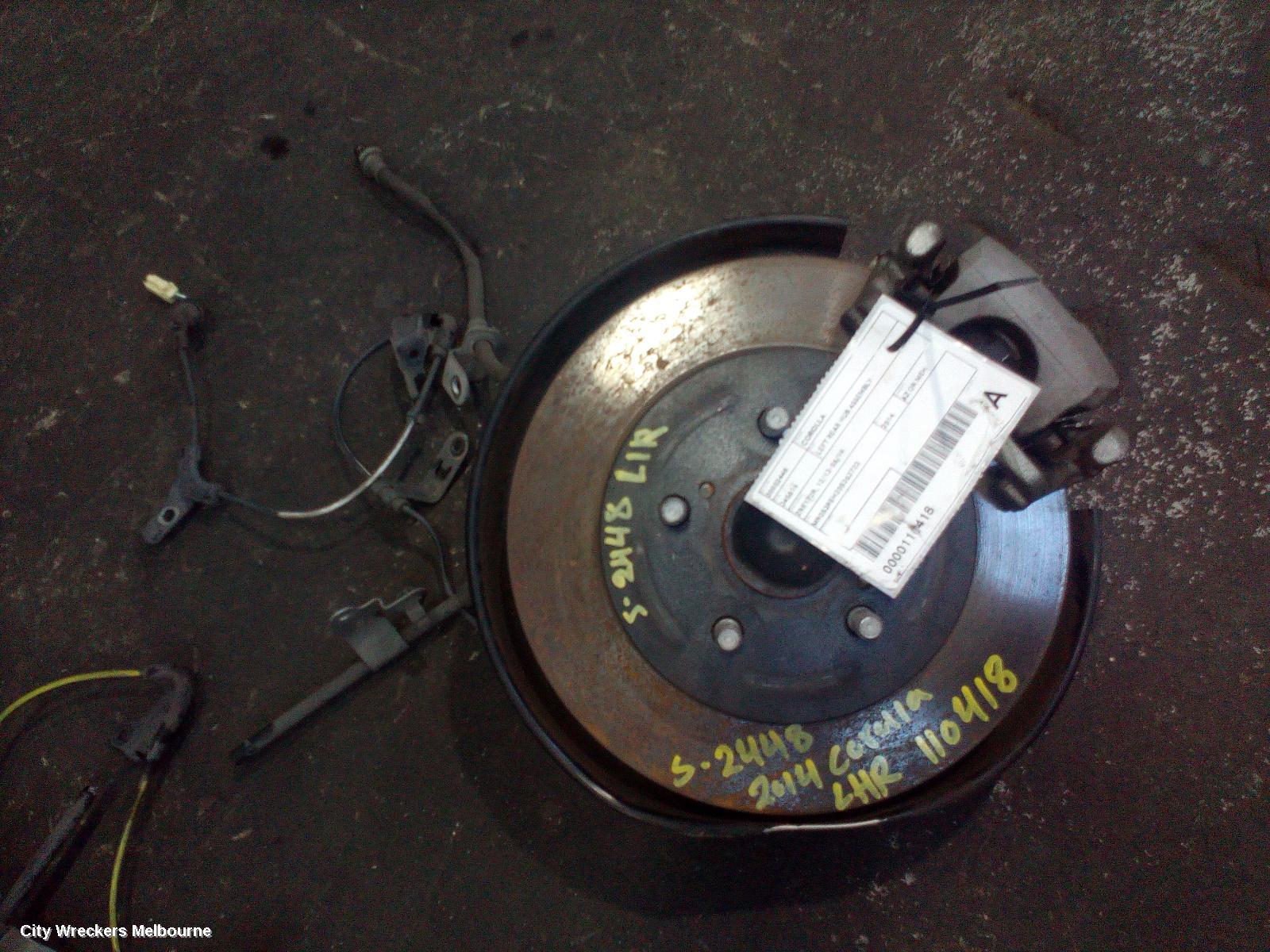 TOYOTA COROLLA LEFT REAR HUB ASSEMBLY, ZRE172R, 12/2013 - 06/2019