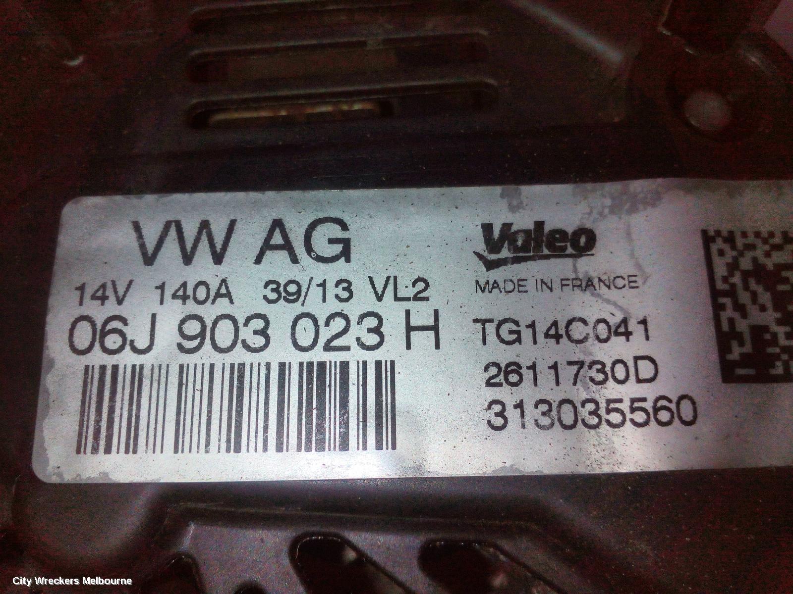 AUDI A3 ALTERNATOR, PETROL, 1.8/2.0, BOSCH, 8V, 05/2013 - 05/2016