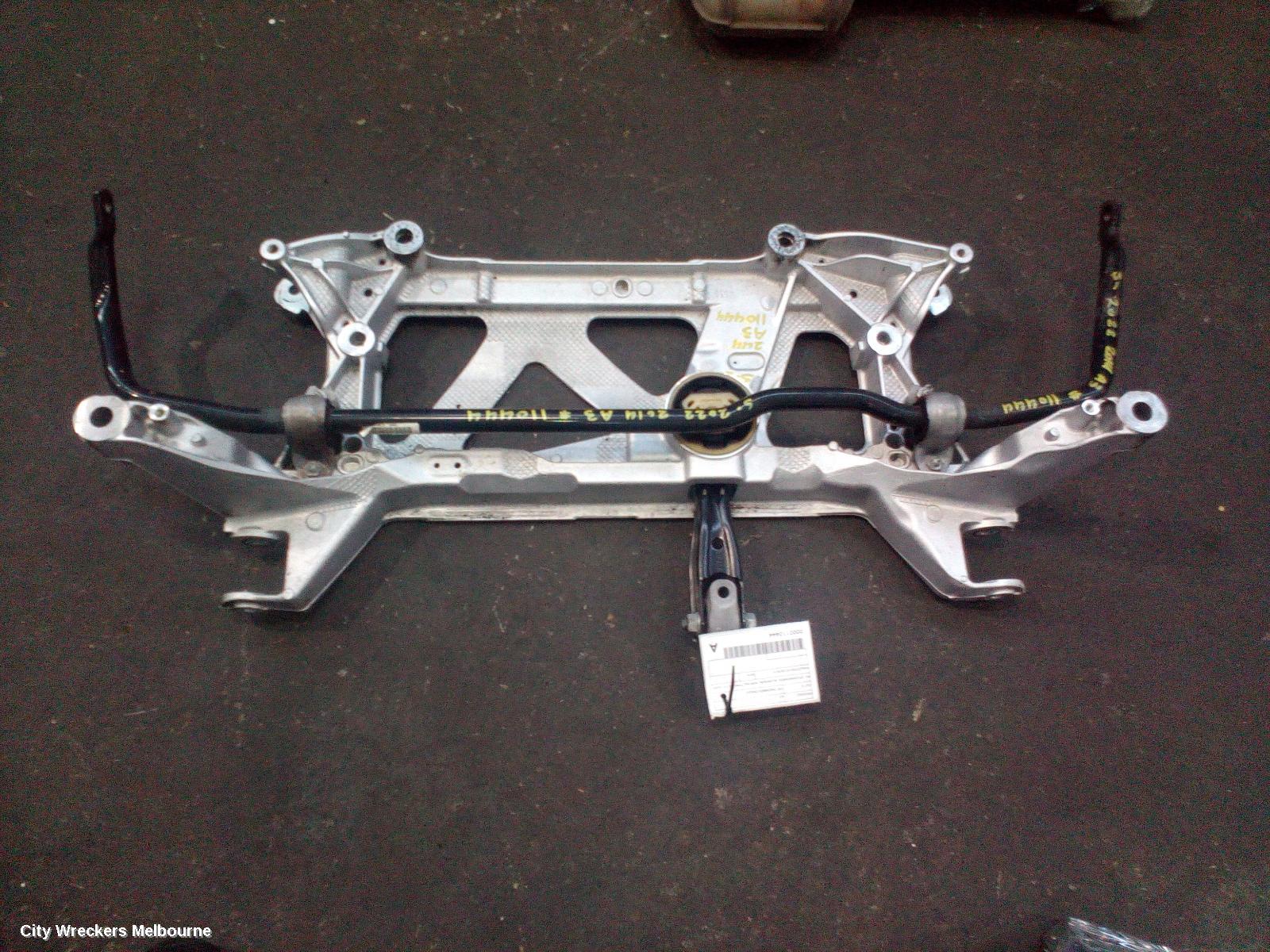 AUDI A3 FRT XMEMBER/CRADLE, 8V, CROSSMEMBER, ALUMINUM, NON RS3 TYPE, 05/2013 - 10/2020