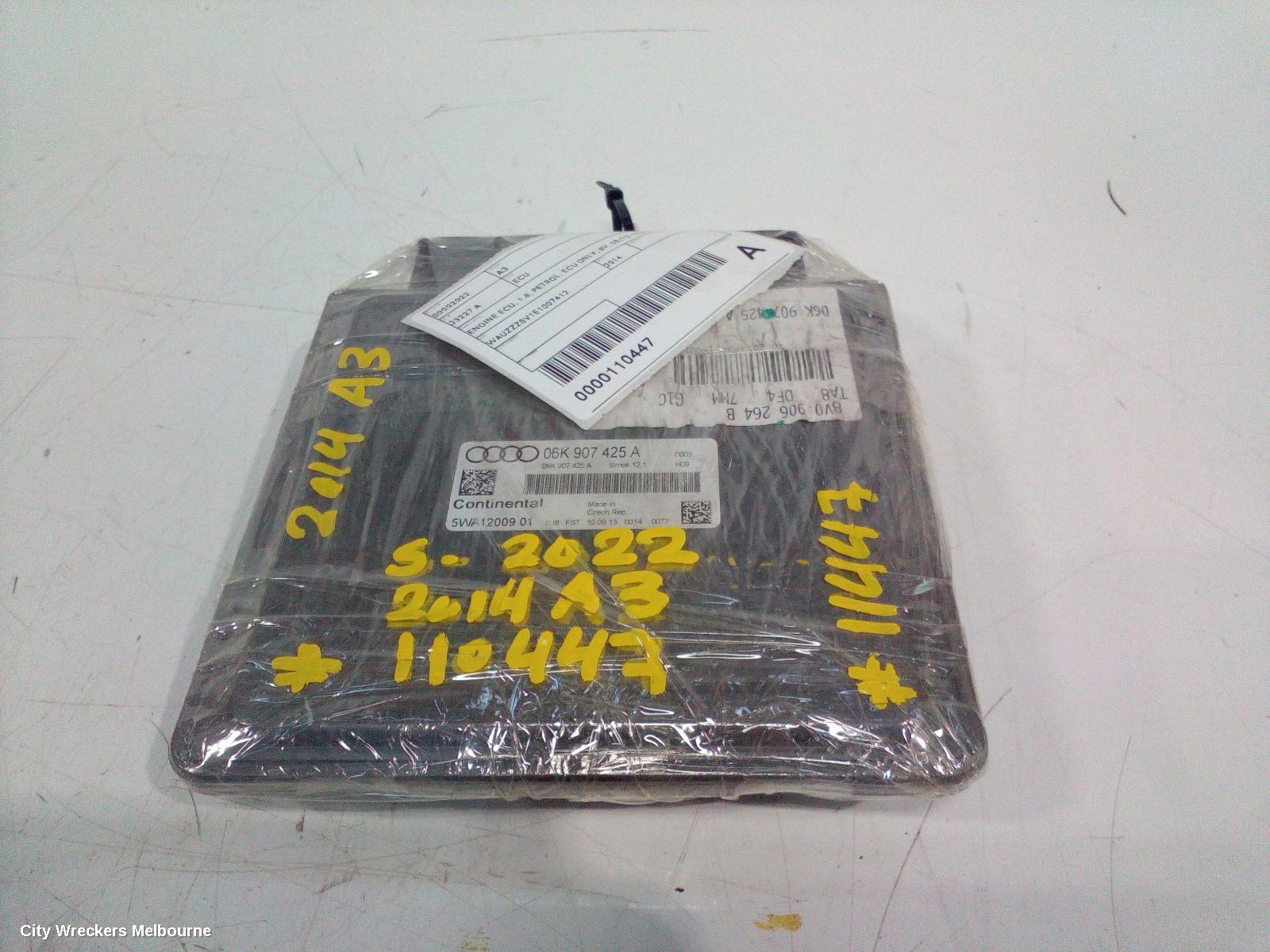 AUDI A3 ECU, ENGINE ECU, 1.8, PETROL, ECU ONLY, 8V, 05/2013 - 10/2020