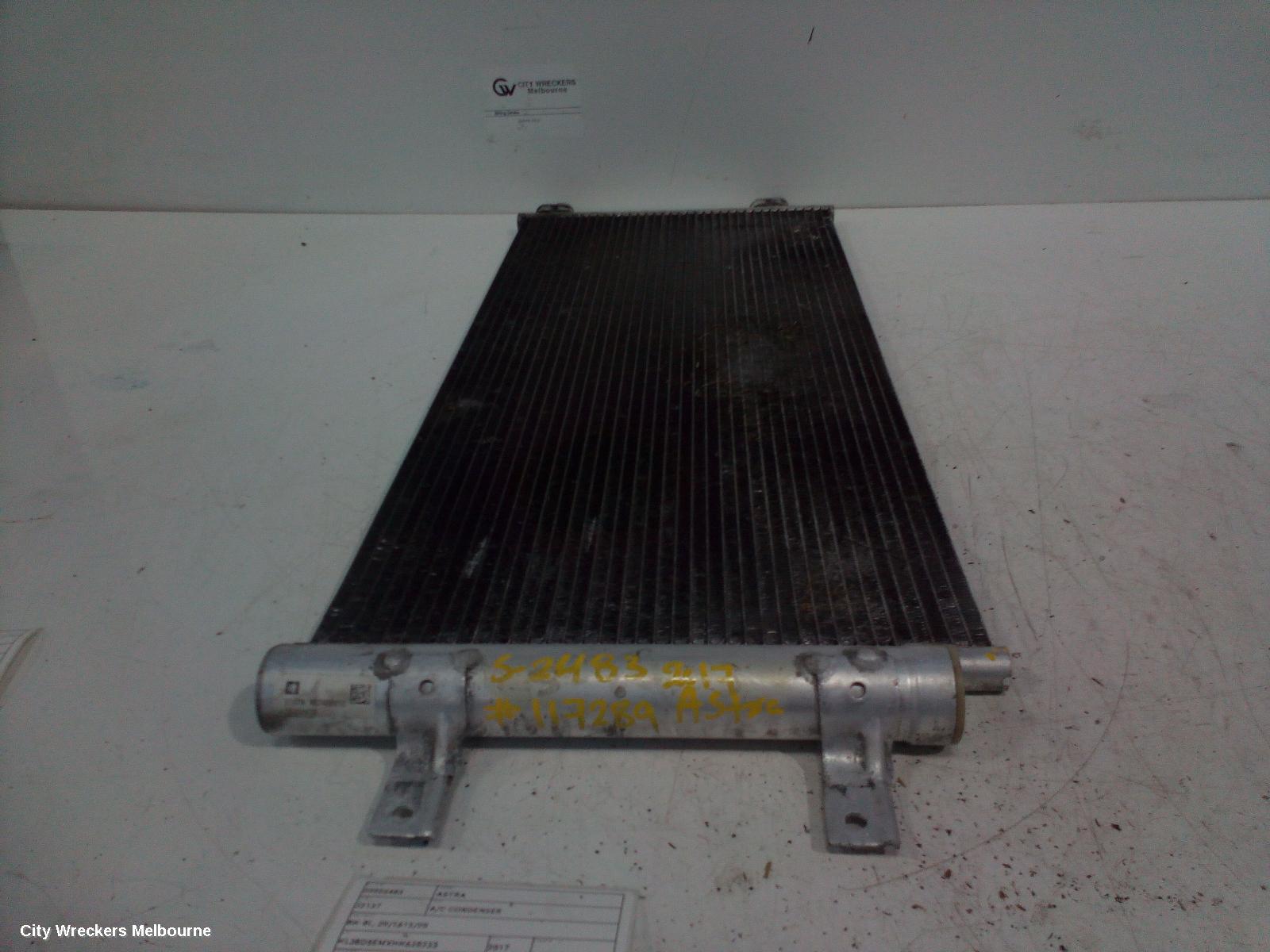 HOLDEN ASTRA A/C CONDENSER, BK-BL, 09/201612/2020
