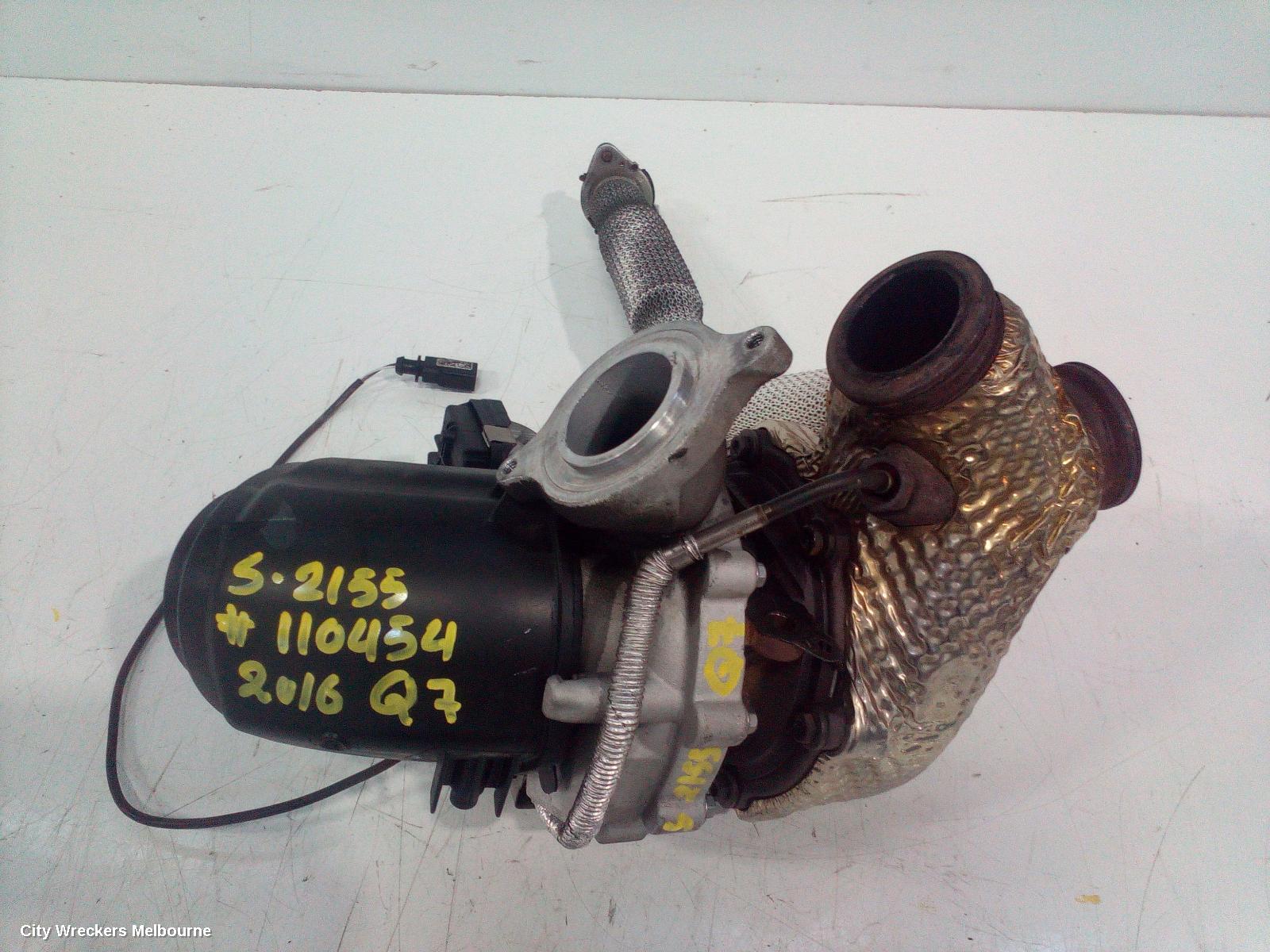 AUDI Q7 TURBO SUPERCHARGER, DIESEL, 3.0, CRTC/CZZA/CVZA CODE, 4M, 09/2015 - 03/2020
