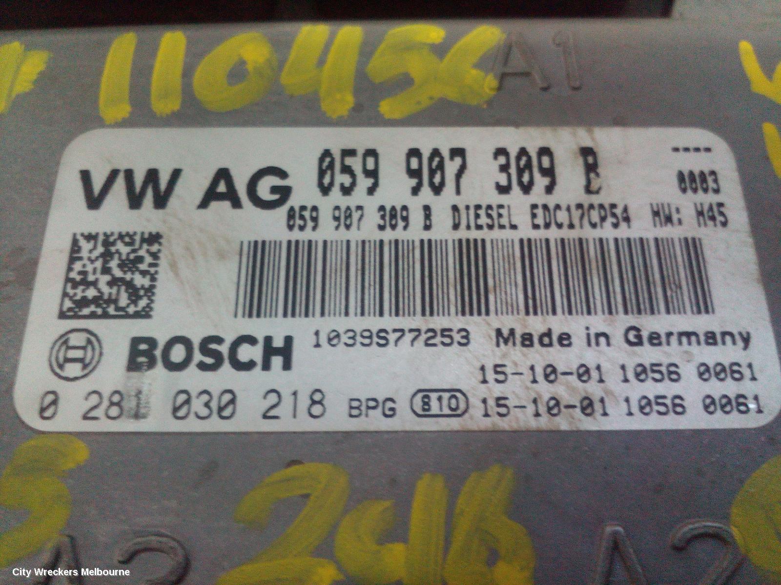 AUDI Q7 ECU, ENGINE ECU, 3.0, DIESEL, ECU ONLY, CRTC CODE, 4M, 09/2015 - 03/2020