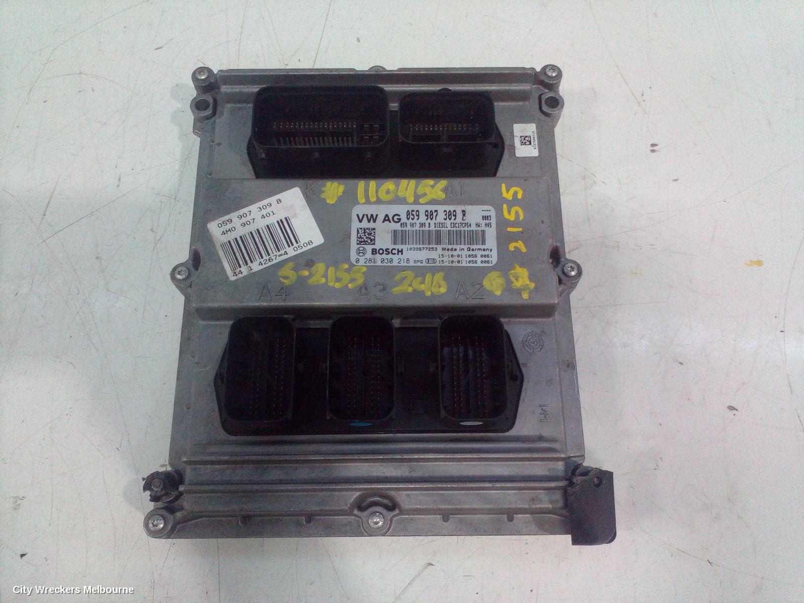 AUDI Q7 ECU, ENGINE ECU, 3.0, DIESEL, ECU ONLY, CRTC CODE, 4M, 09/2015 - 03/2020