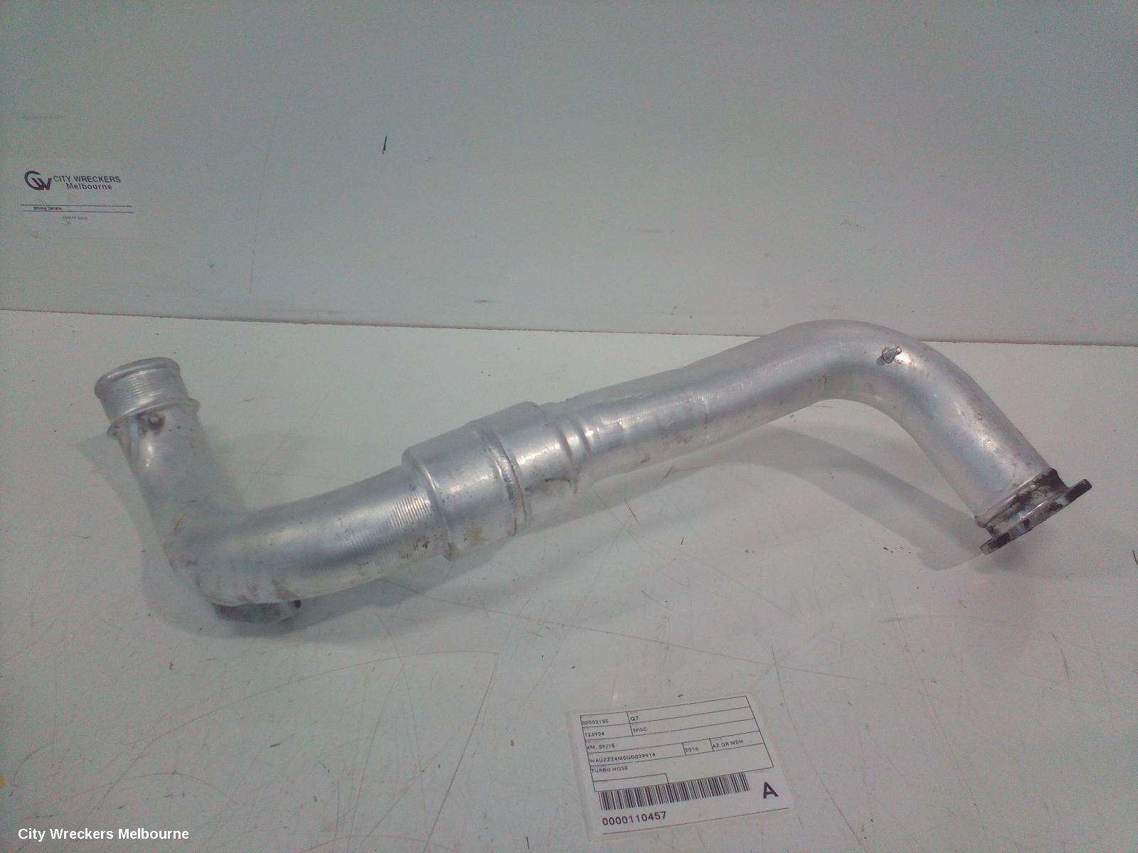 AUDI Q7, 4M, 07/2015 ONWARDS, TURBO HOSE: 110457