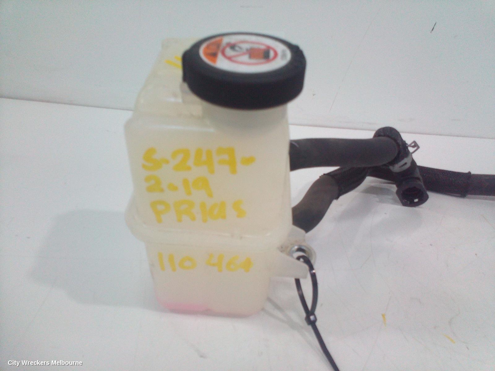 TOYOTA PRIUS OVERFLOW BOTTLE, ZVW40R, PRIUS V, INVERTER TYPE, 05/2012 - 03/2021