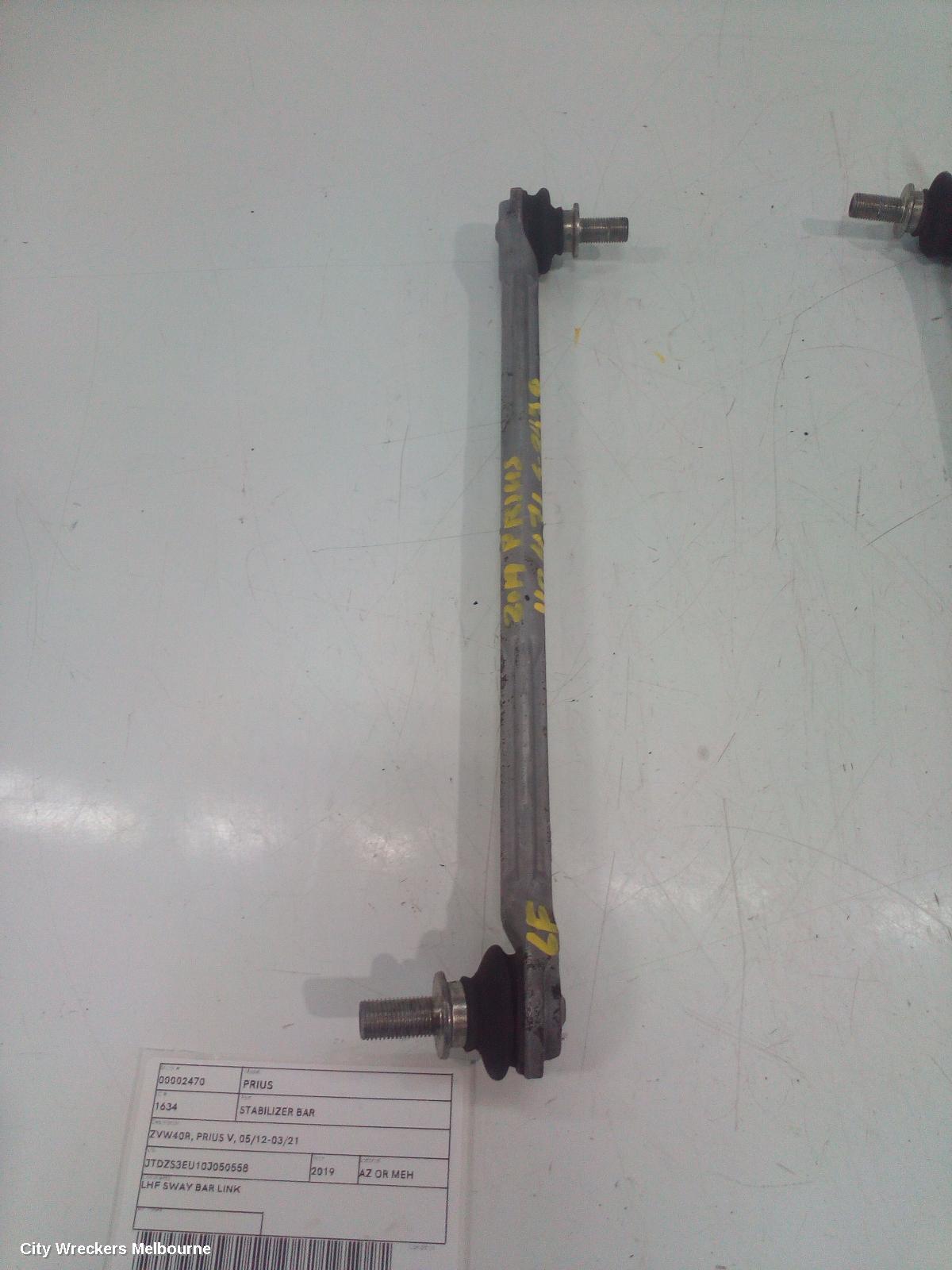 TOYOTA PRIUS STABILISER BAR, ZVW40R, PRIUS V, 05/2012 - 11/2022
