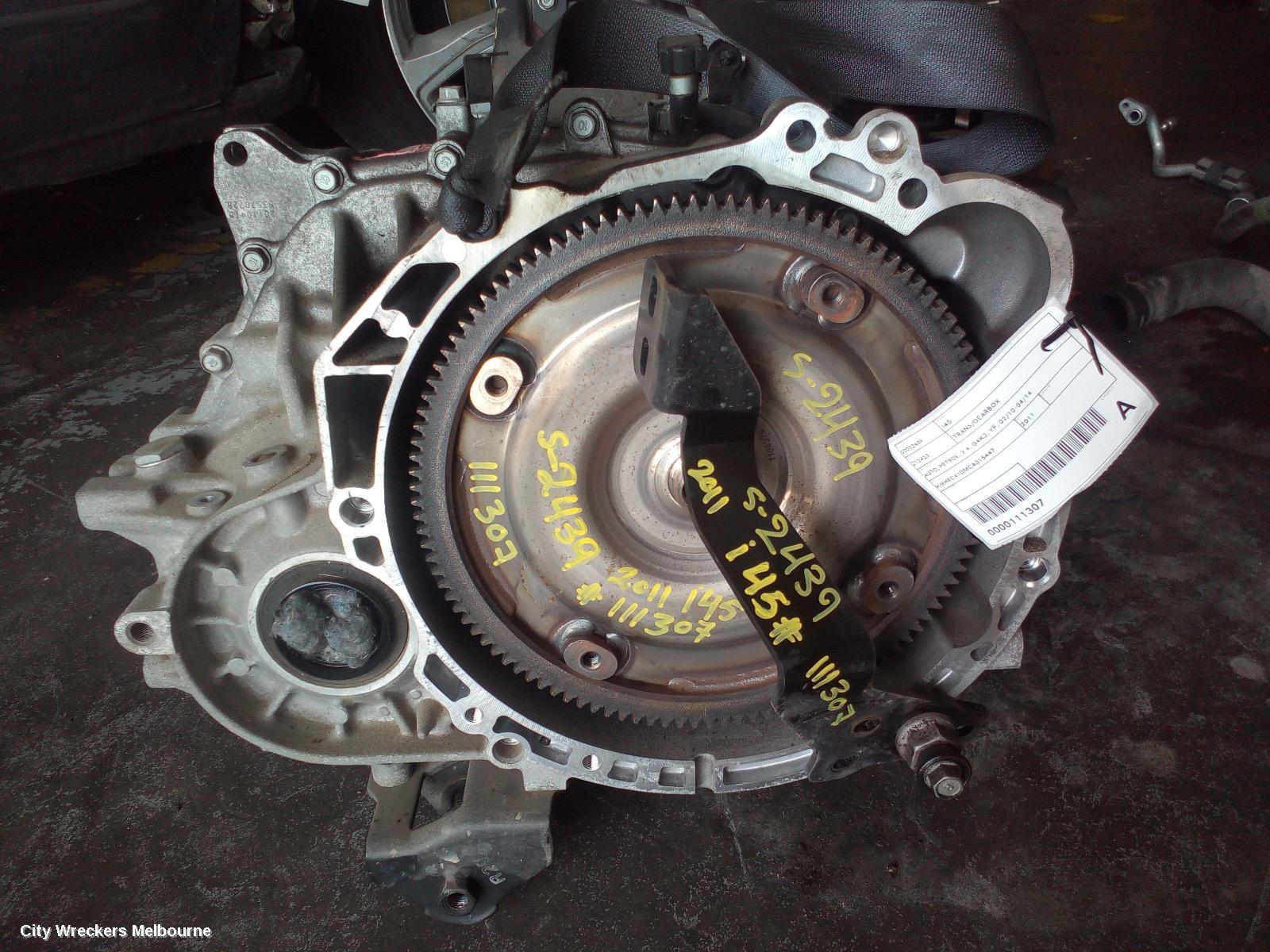HYUNDAI I45 TRANS/GEARBOX, AUTO, PETROL, 2.4, G4KJ, YF, 02/2010 - 04/2014