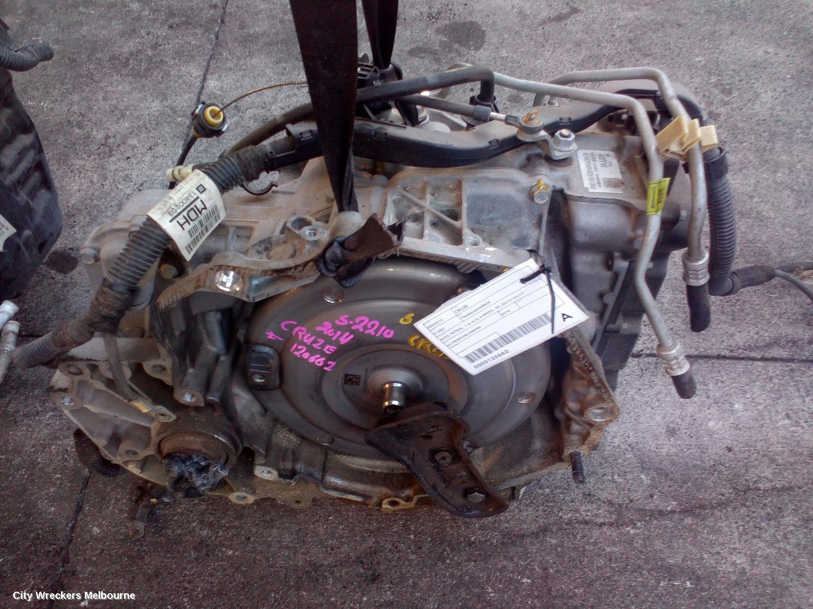HOLDEN CRUZE TRANS/GEARBOX, AUTO, PETROL, 1.6, A16, 6 SPEED, JH, 03/2013 - 01/2017