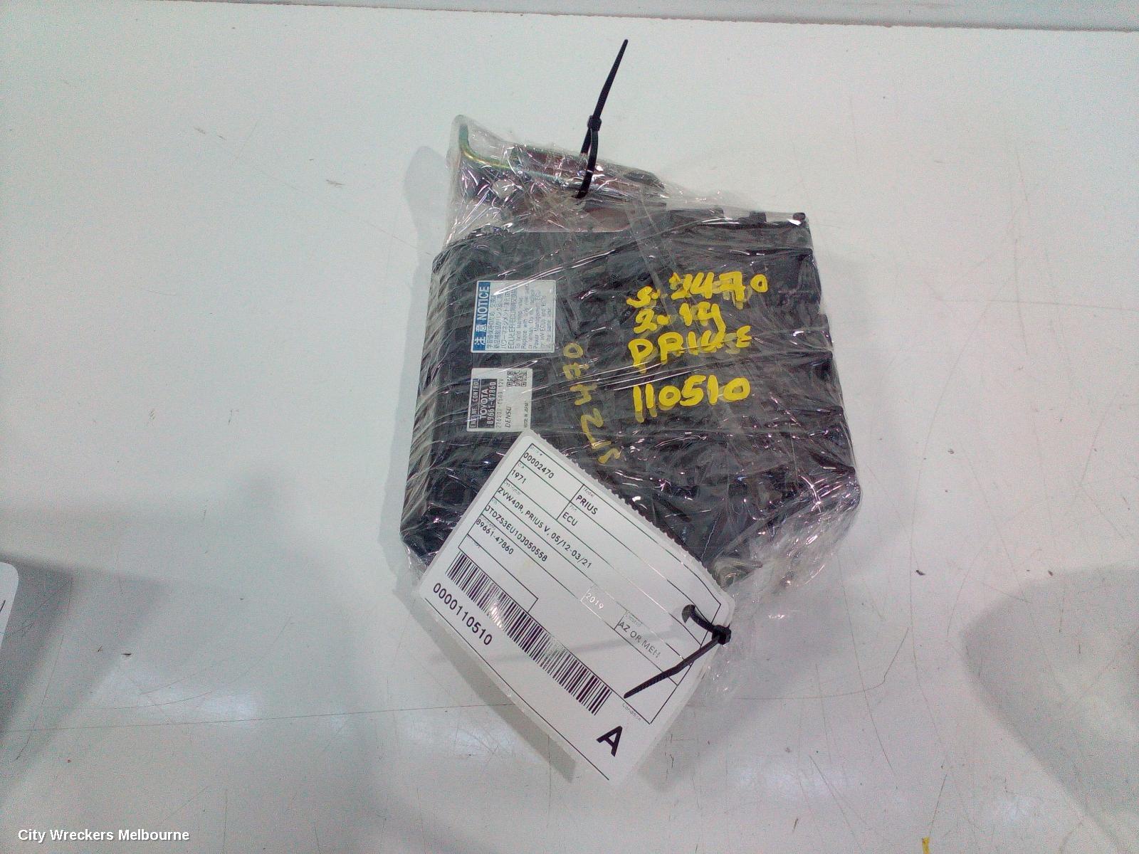 TOYOTA PRIUS ECU, ZVW40R, PRIUS V, 05/2012 - 11/2022