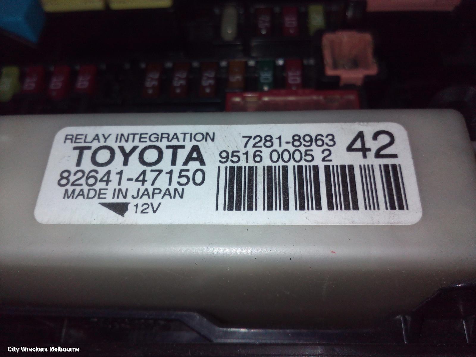 TOYOTA PRIUS FUSE BOX, ZVW40R, PRIUS V, ENGINE BAY, 05/2012 - 03/2021