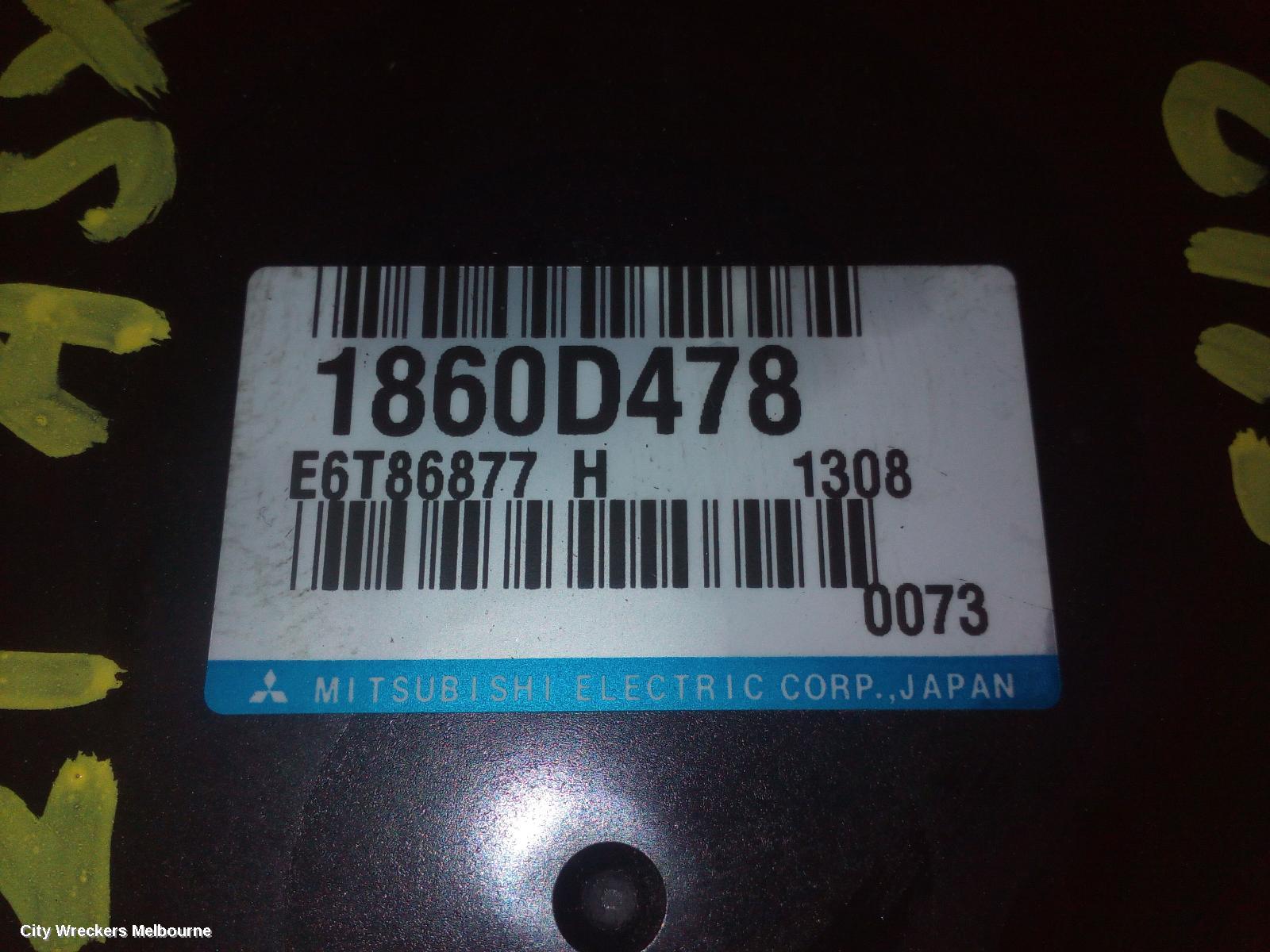 MITSUBISHI ASX ECU, ENGINE ECU, PETROL, AUTO T/M, ECU ONLY, XB-XD, 07/2012 ONWARDS