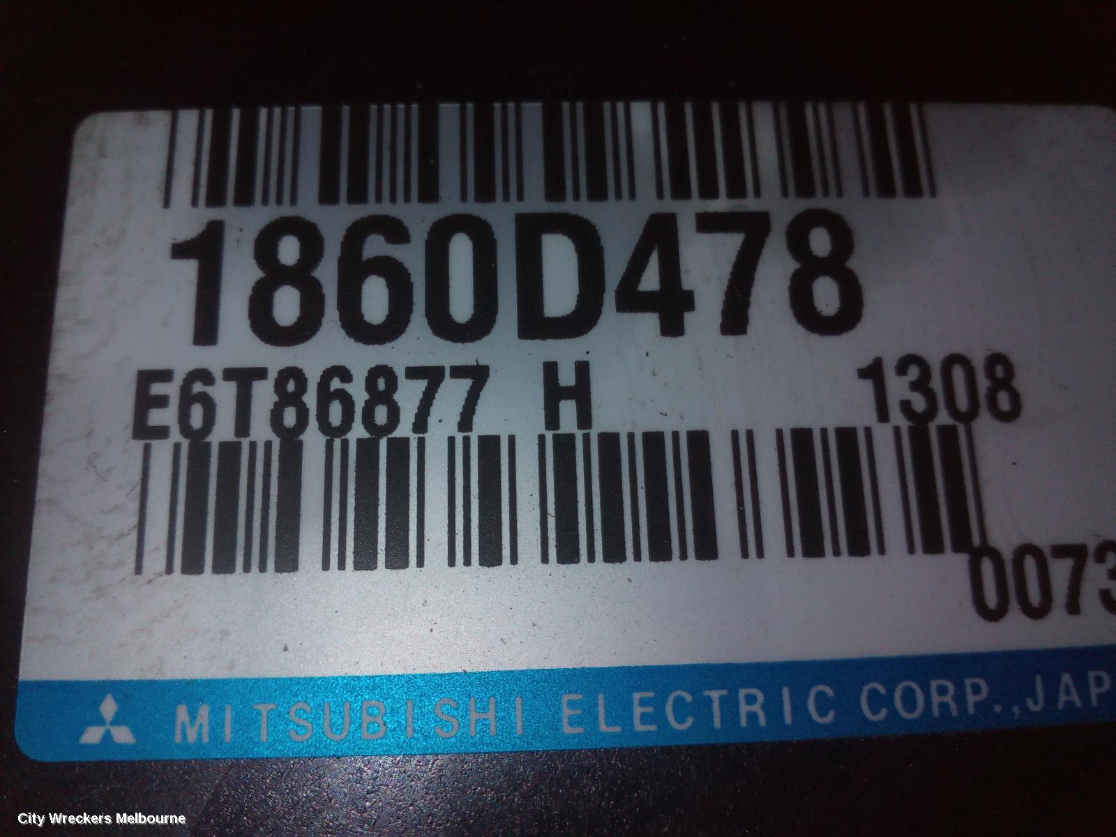 MITSUBISHI ASX ECU, ENGINE ECU, PETROL, AUTO T/M, ECU ONLY, XB-XD, 07/2012 ONWARDS