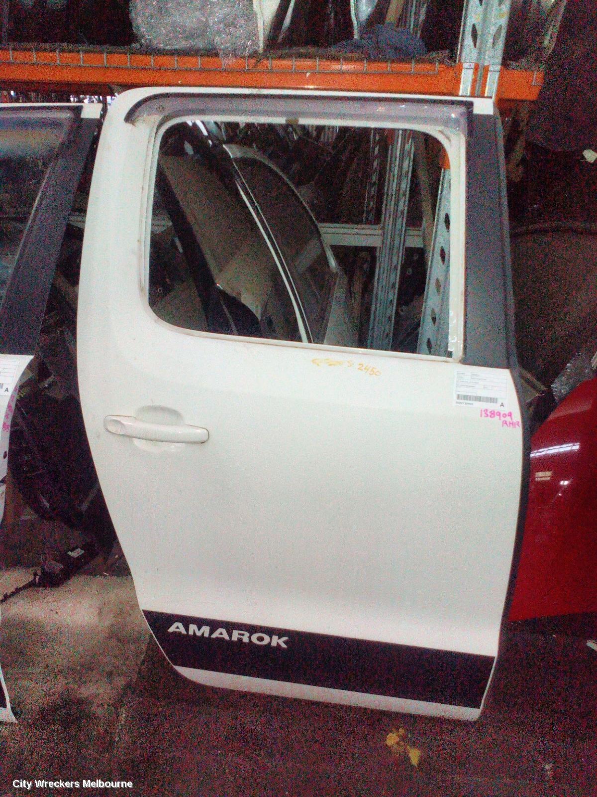 VOLKSWAGEN AMAROK RIGHT REAR DOOR, 2H, DUAL CAB, 10/2010 - 09/2022