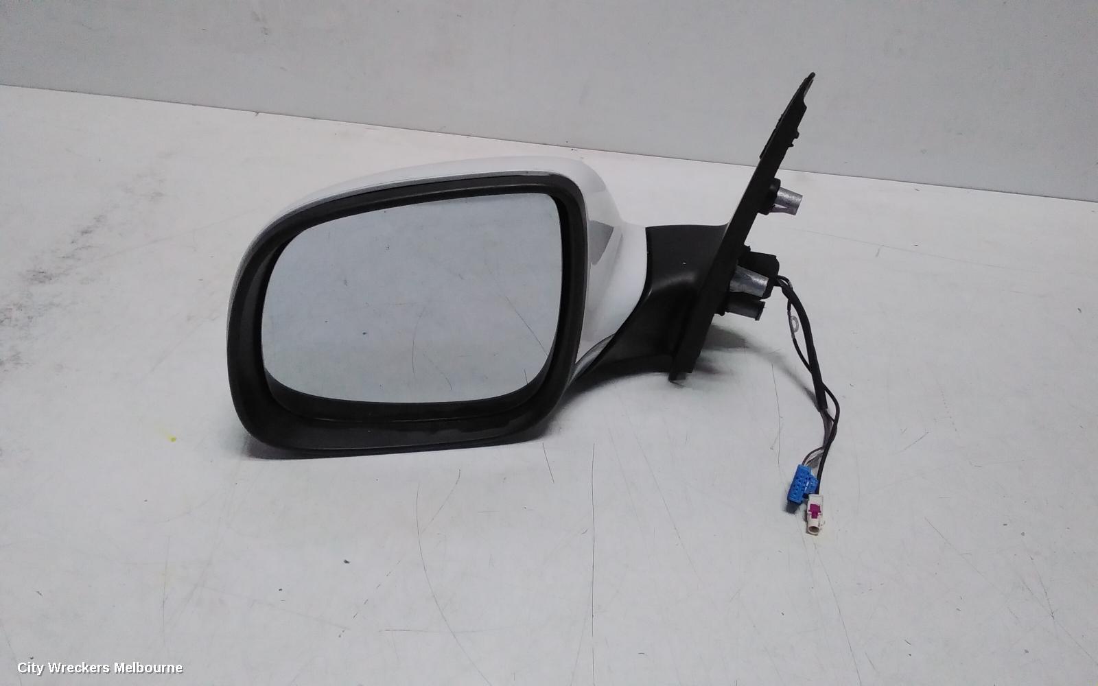 VOLKSWAGEN AMAROK LEFT DOOR MIRROR, 2H, MANUAL FOLD, PARTIAL COLOUR CODED/BLACK, 10 PIN (5 WIRE) TYPE, 07/2013 - 09/2022