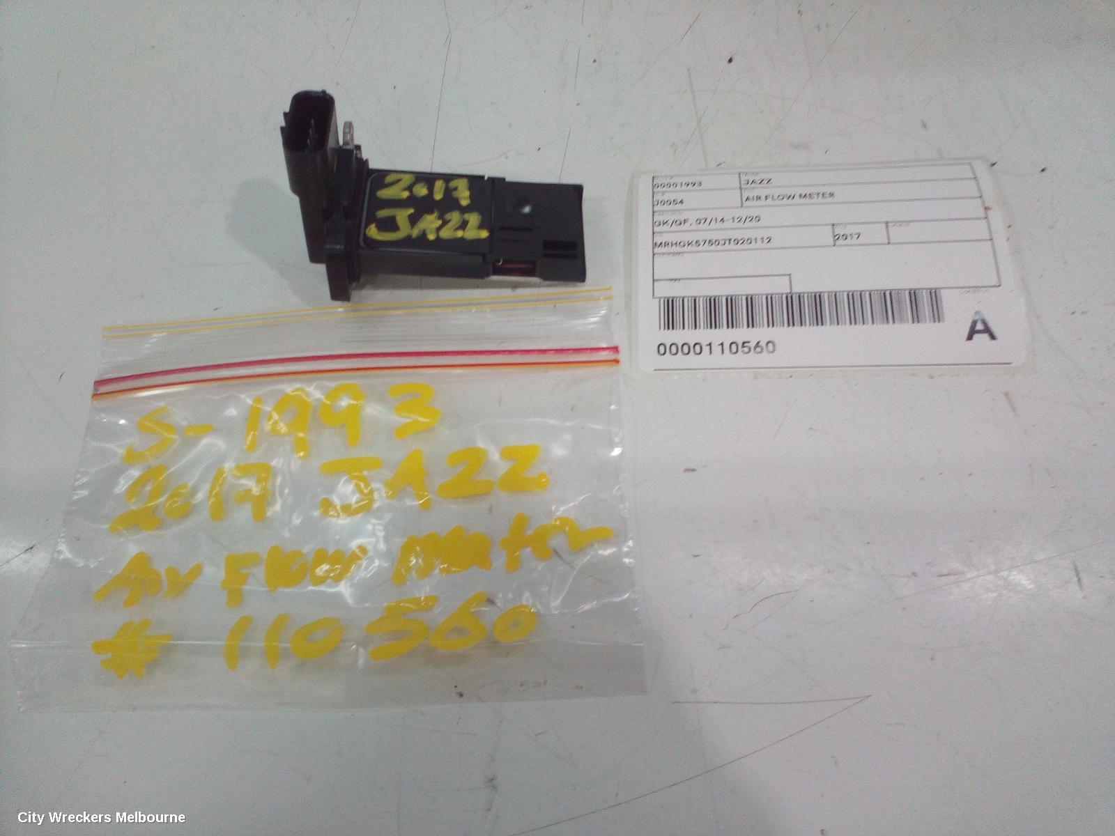 HONDA JAZZ AIR FLOW METER, GK/GF, 07/2014 - 12/2020