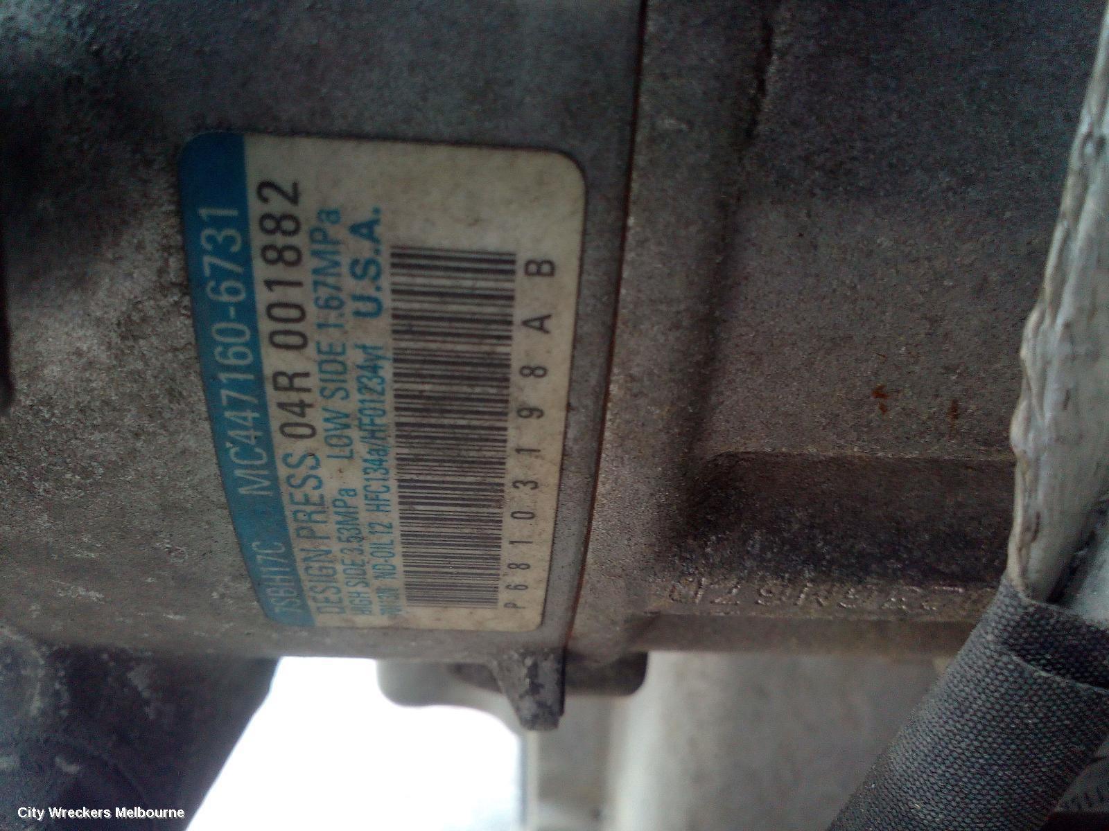 JEEP CHEROKEE A/C COMPRESSOR, KL, 3.2, PETROL, 02/2014 - 11/2022