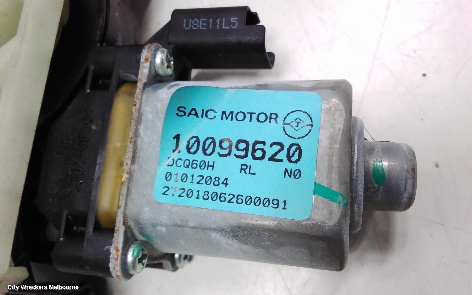 MG GS LEFT REAR WND REG/MOTOR, SAS2, 09/2016 - 08/2019