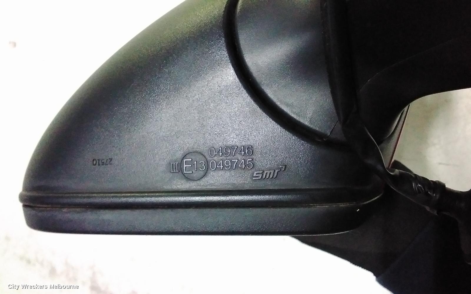 HOLDEN ASTRA RIGHT DOOR MIRROR, BL, SEDAN, NON HEATED, NON BLIND SPOT TYPE, 05/2017 - 12/2020